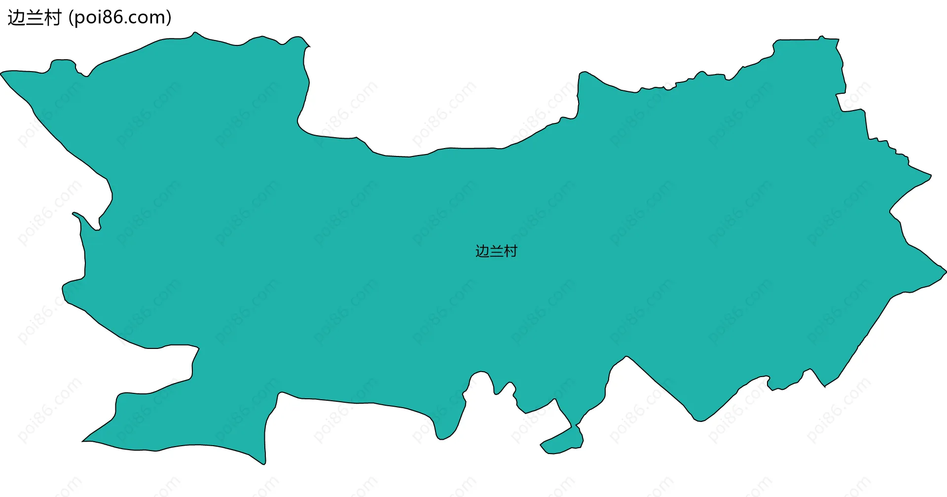 边兰村边界地图