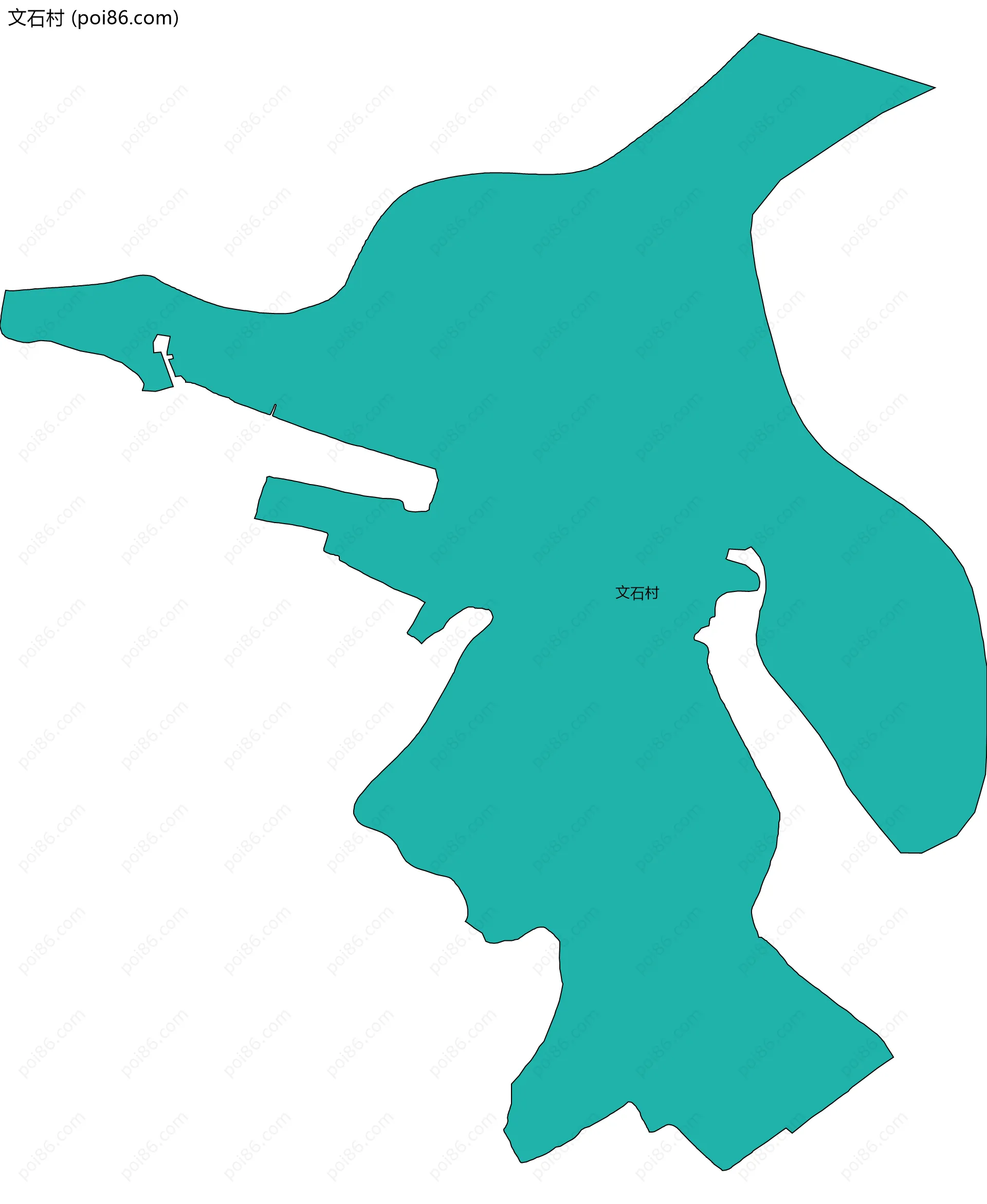 文石村边界地图