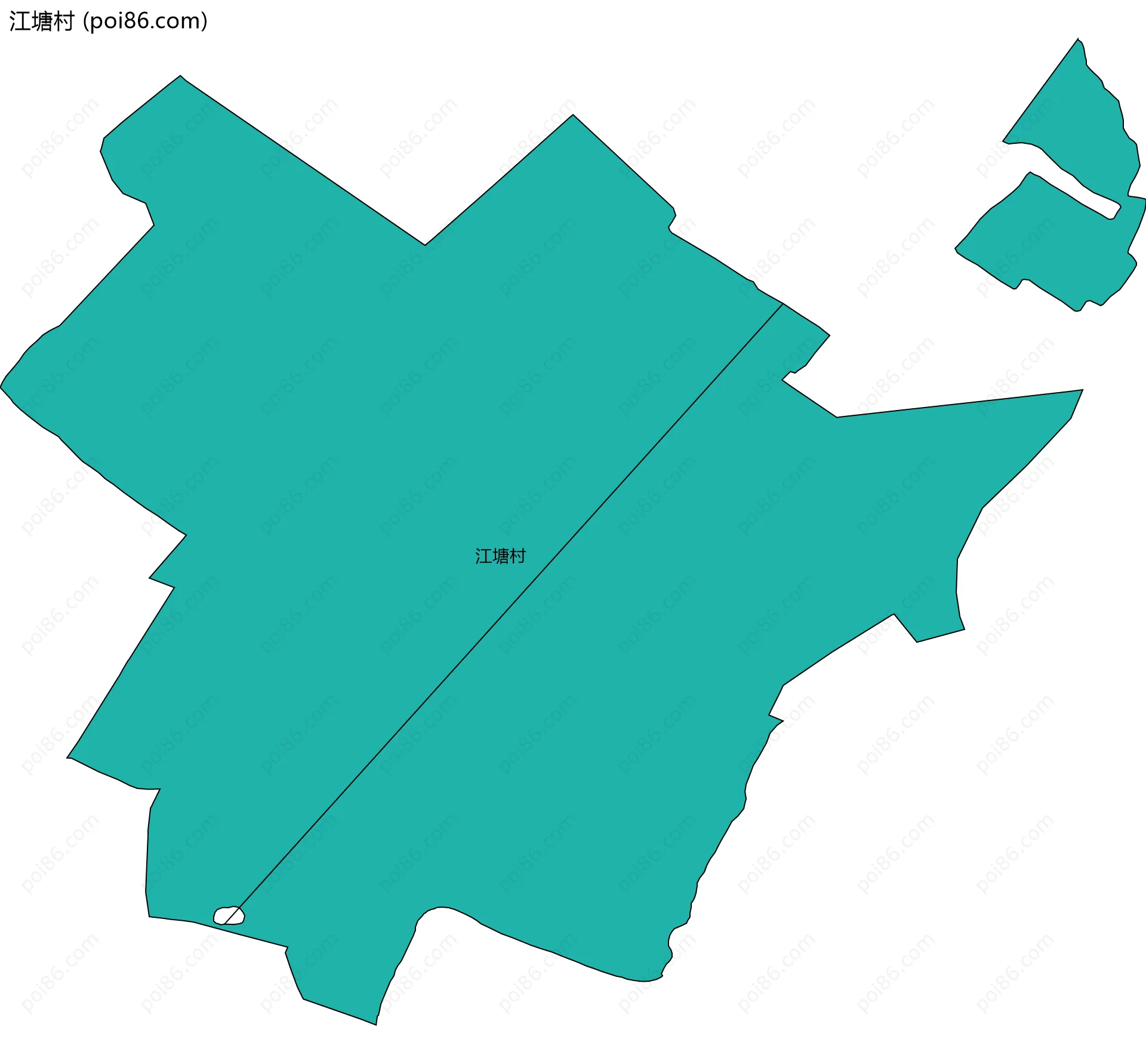 江塘村边界地图