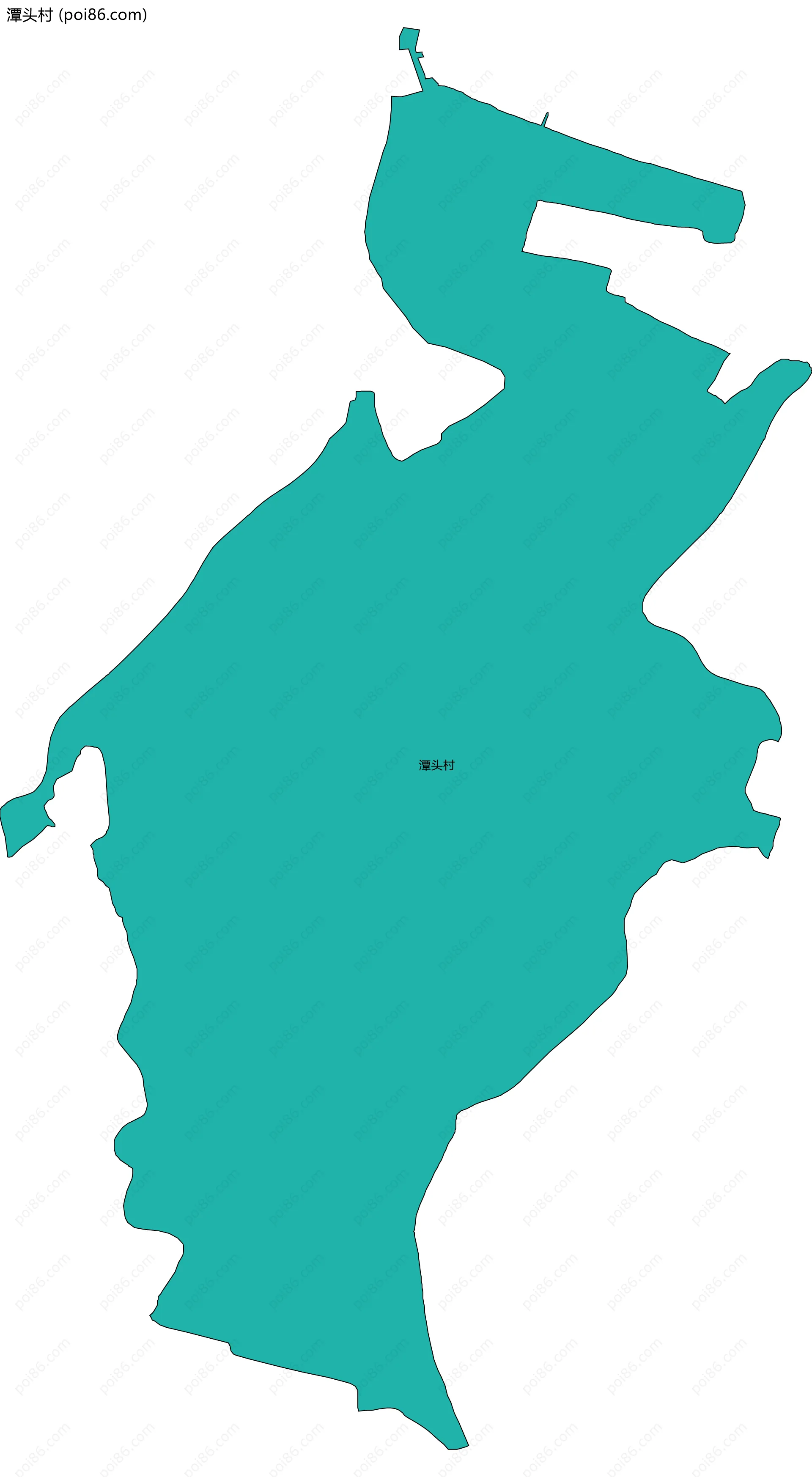 潭头村边界地图