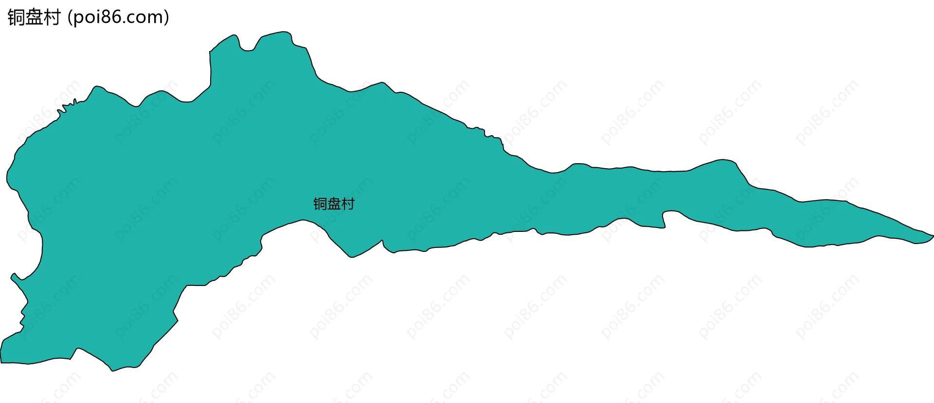 铜盘村边界地图