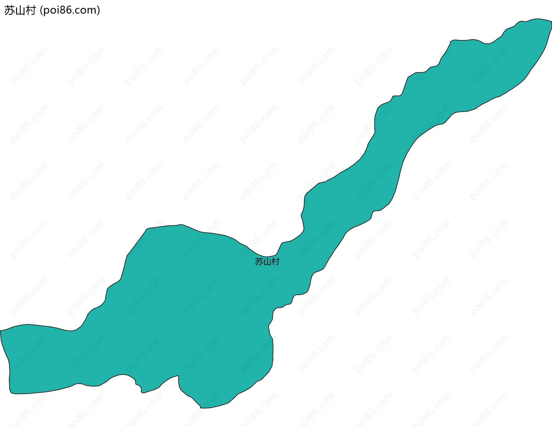 苏山村边界地图