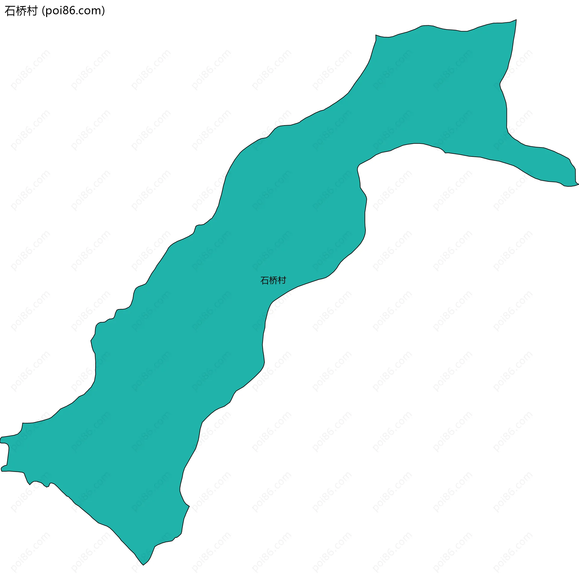 石桥村边界地图
