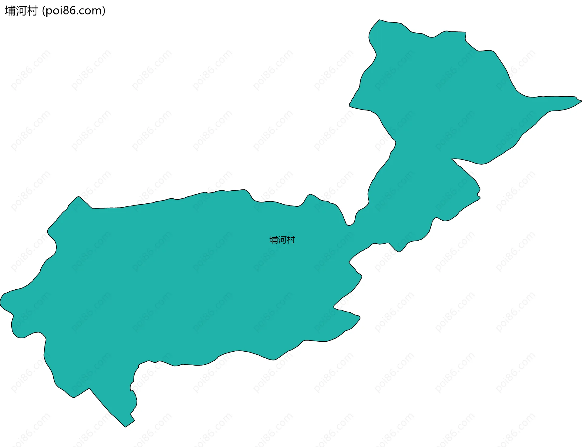 埔河村边界地图