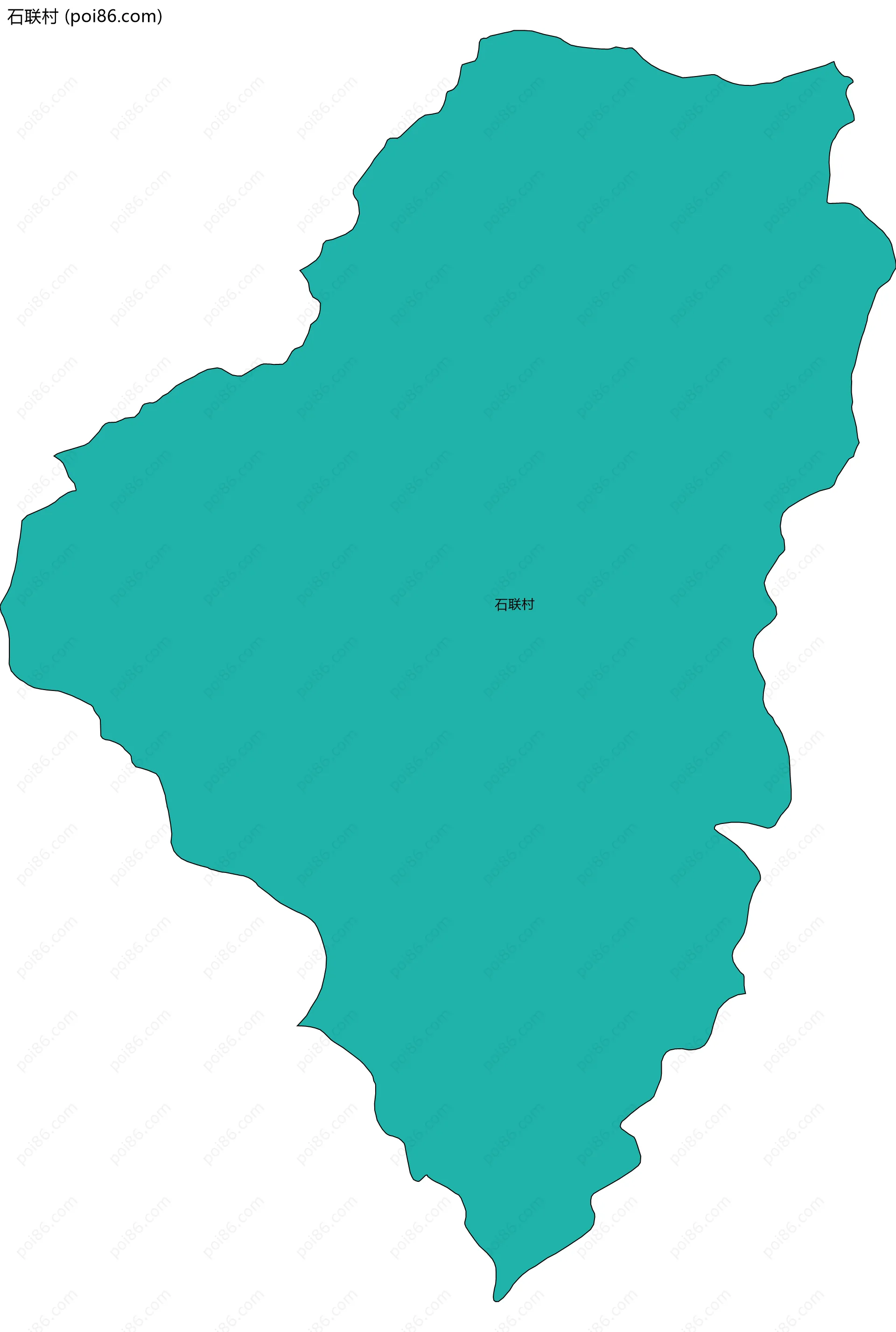 石联村边界地图