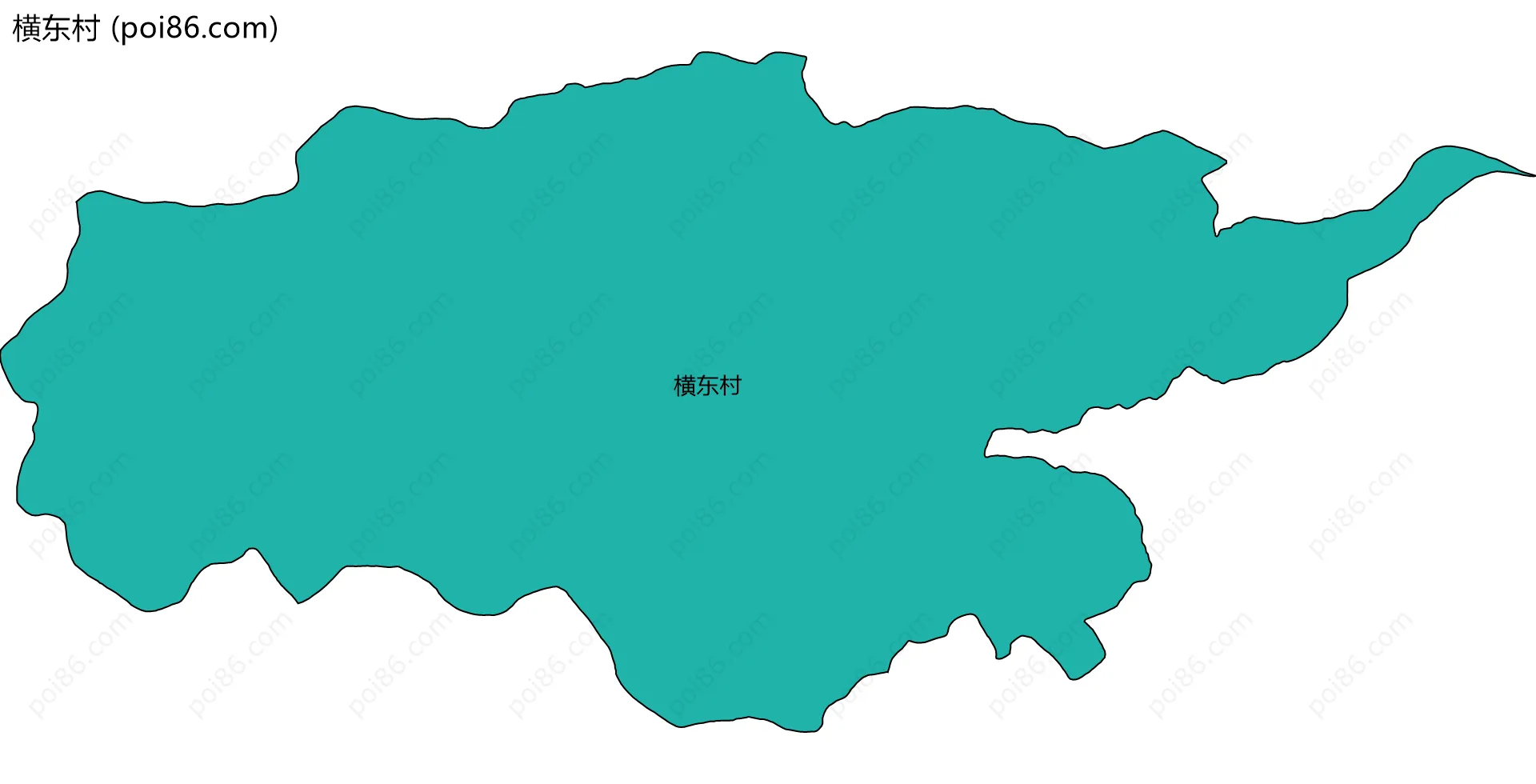 横东村边界地图