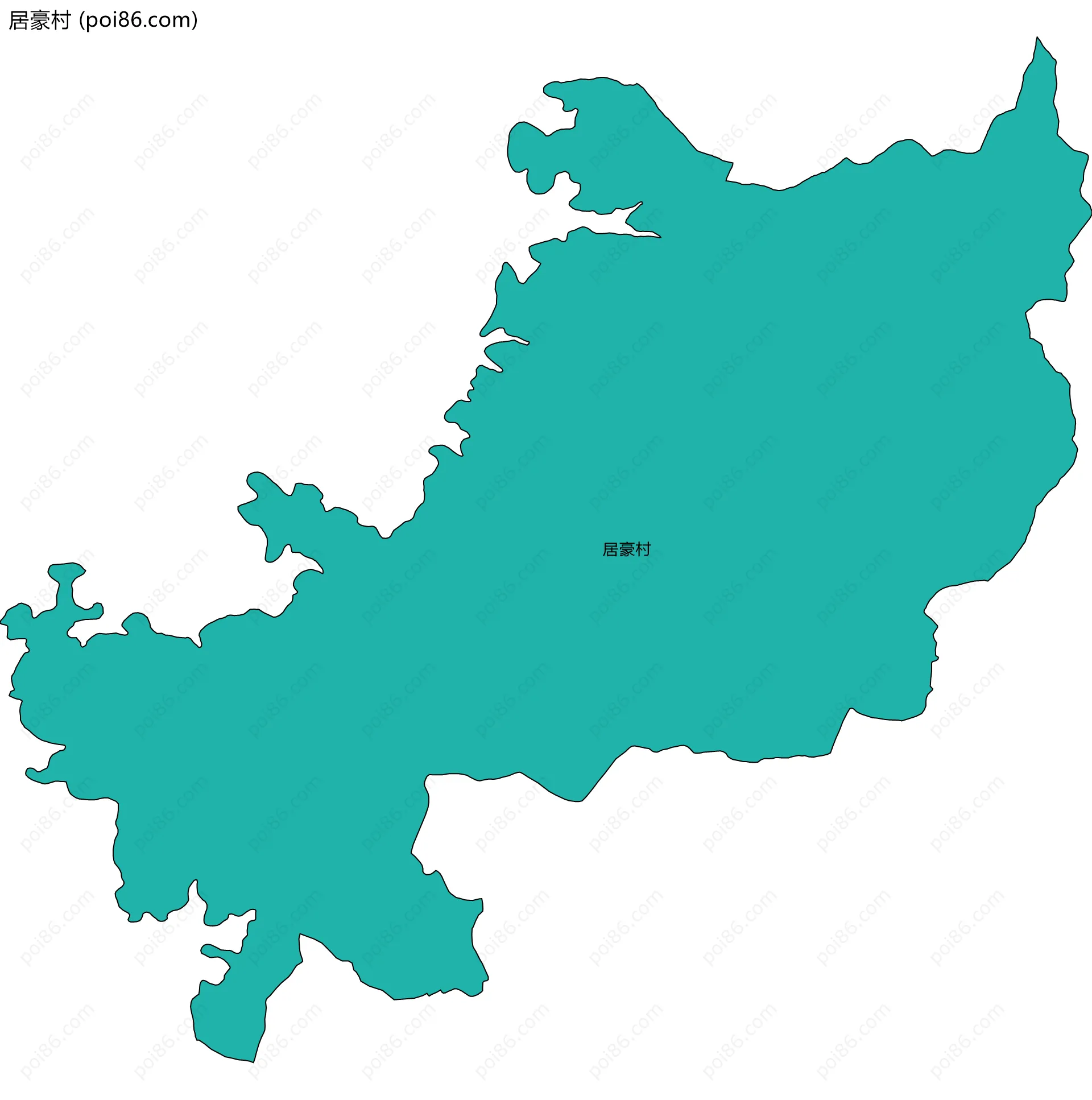 居豪村边界地图