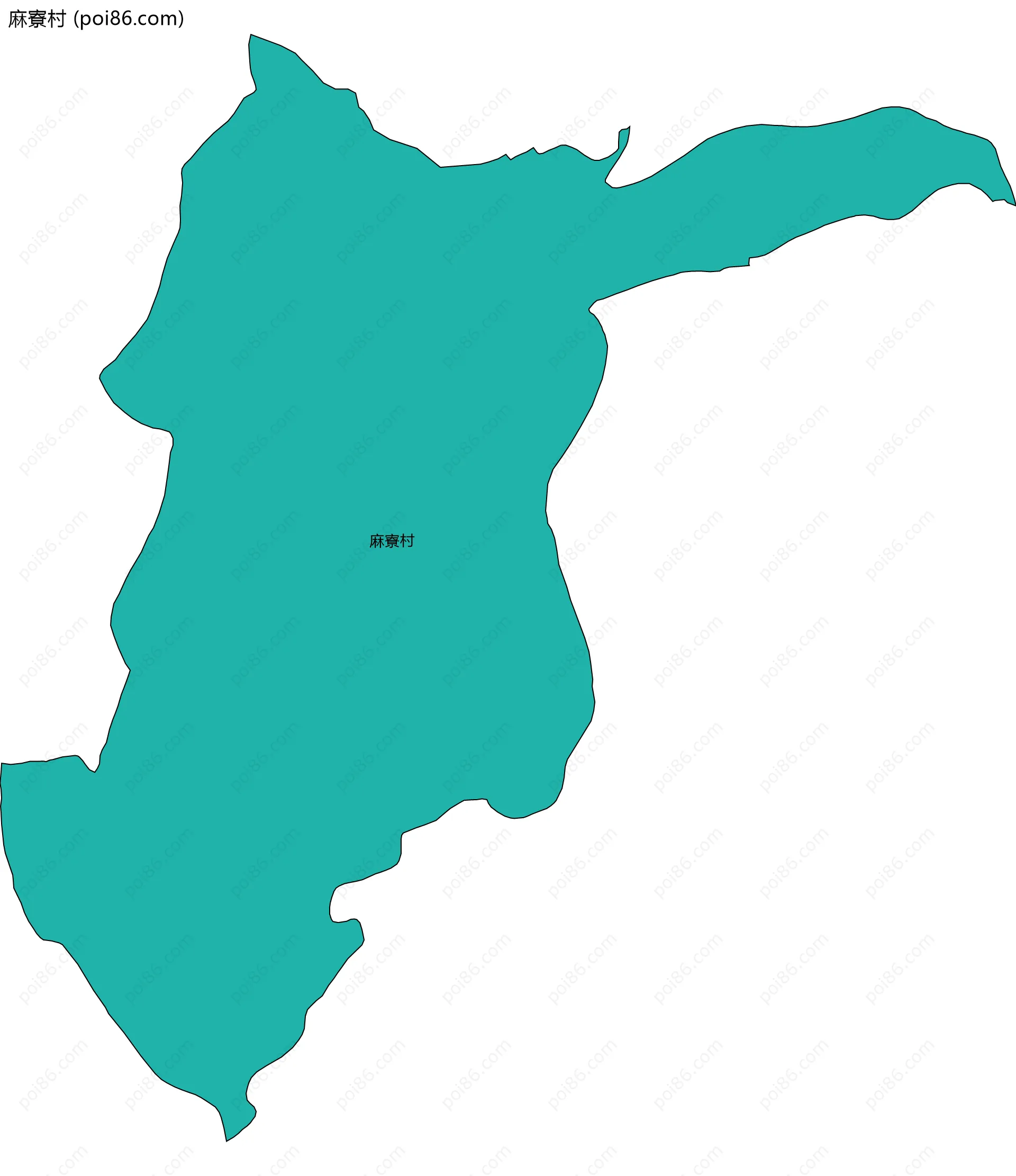 麻寮村边界地图