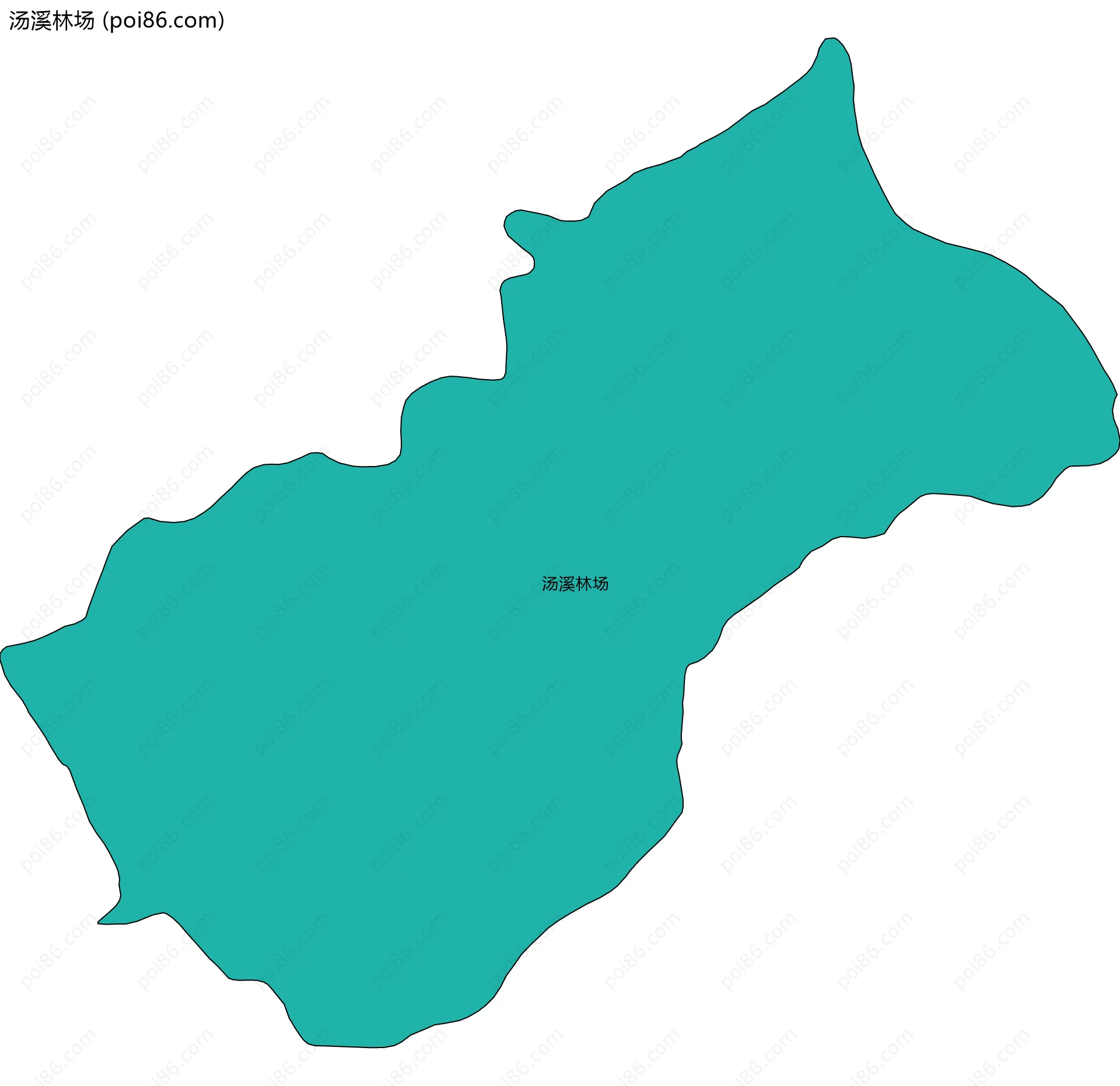 汤溪林场边界地图