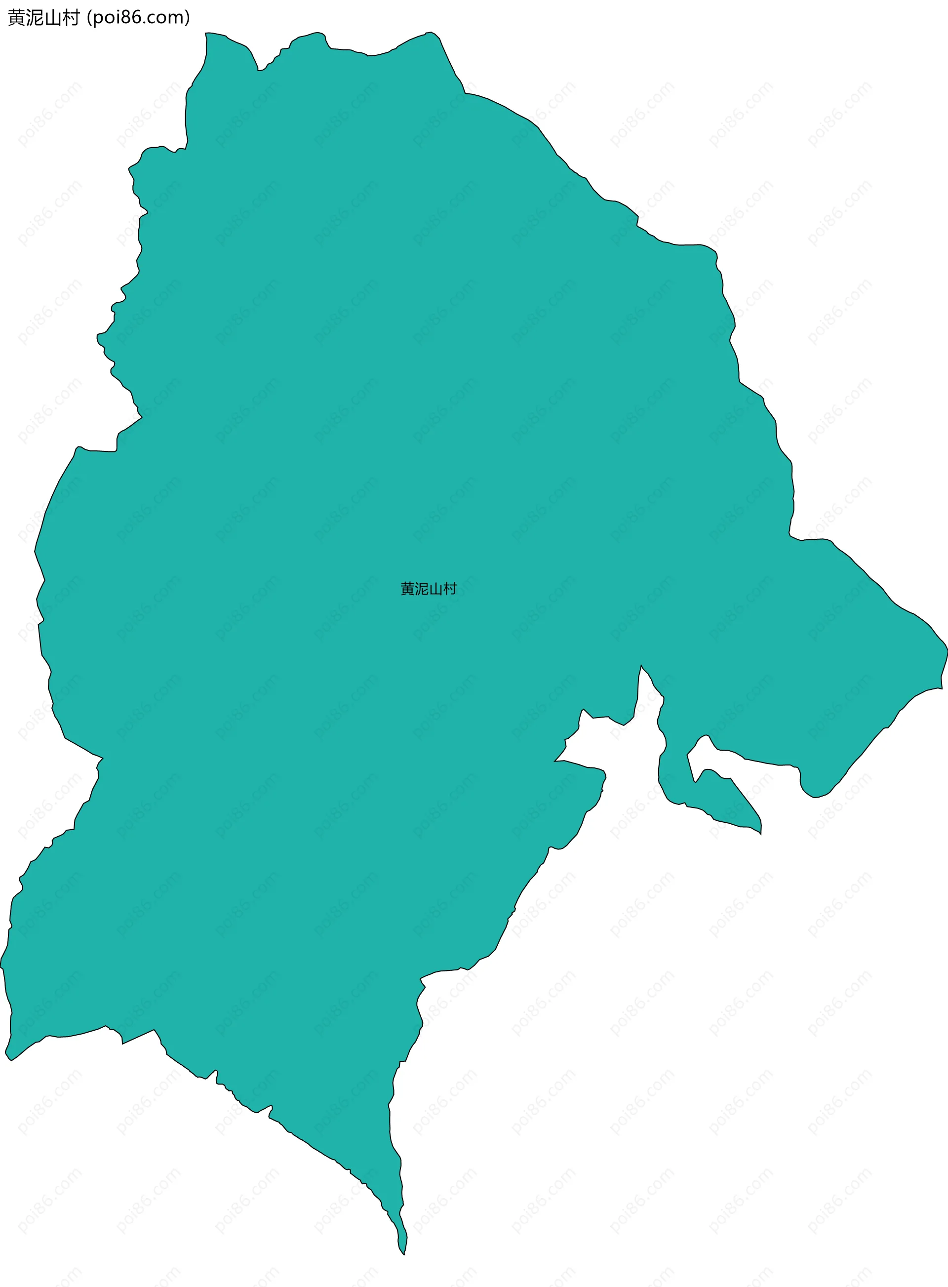 黄泥山村边界地图