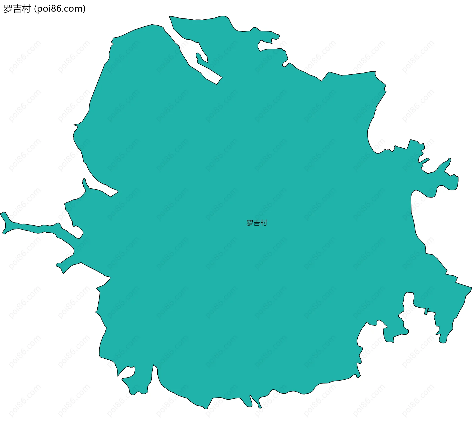 罗吉村边界地图