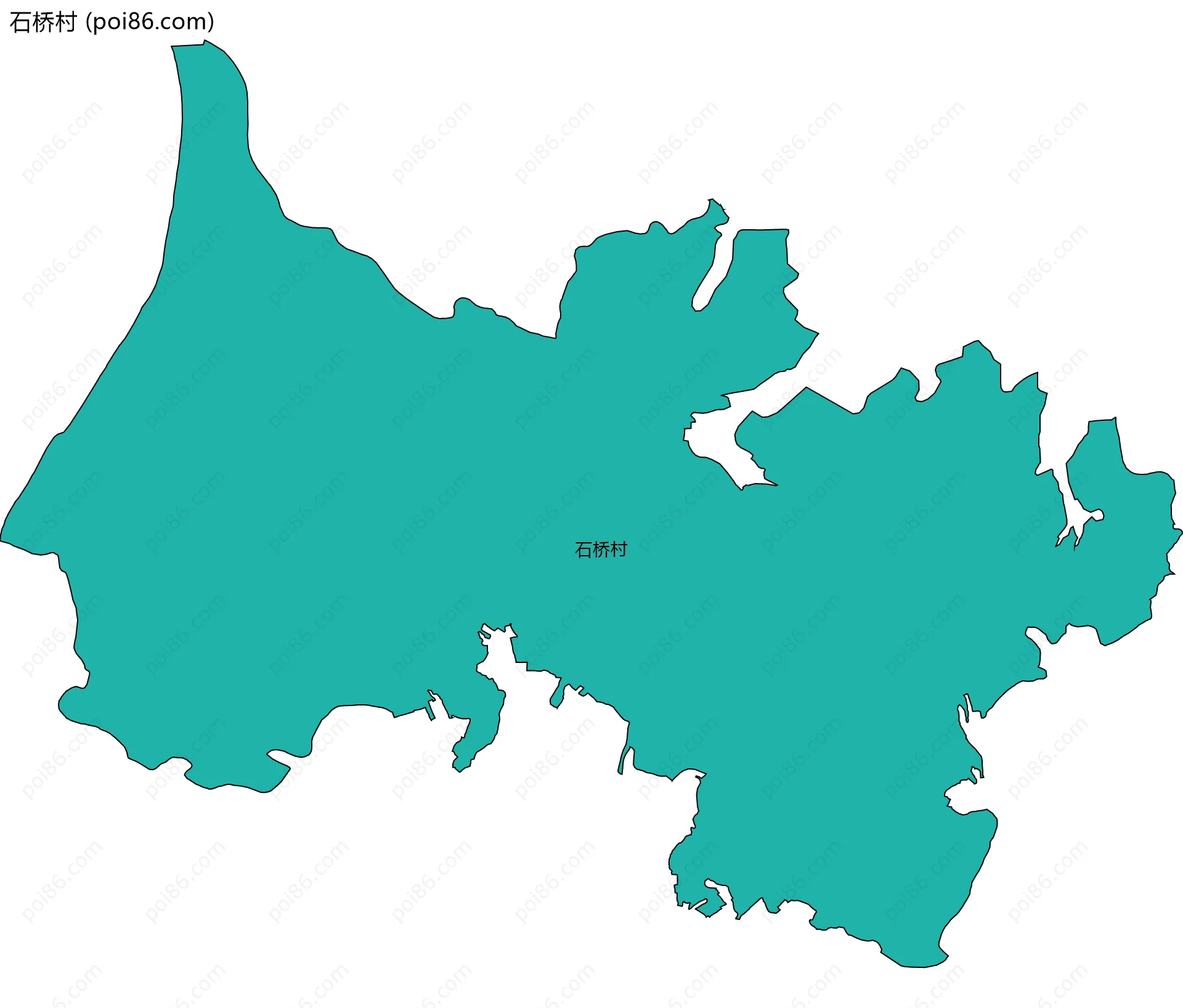 石桥村边界地图