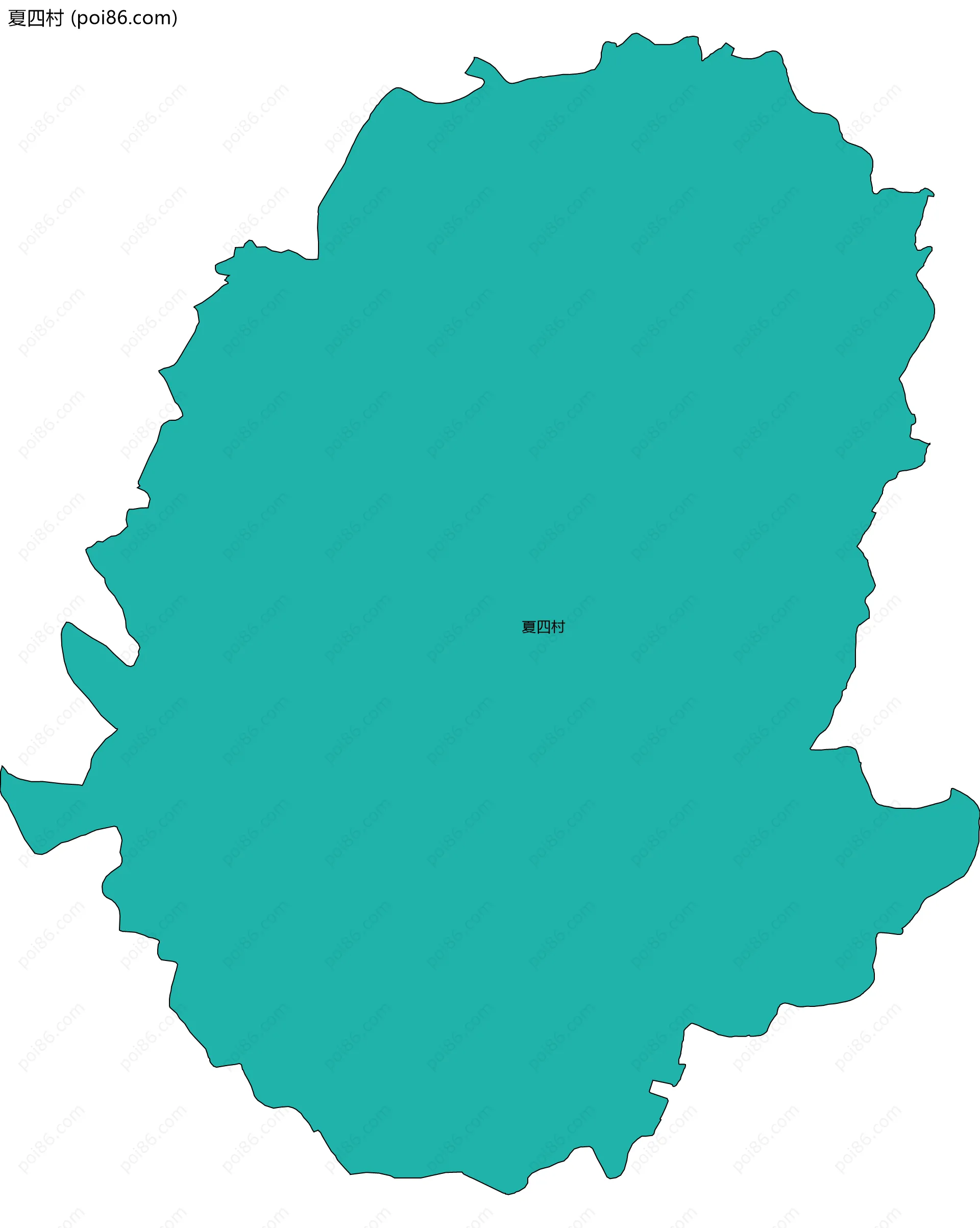 夏四村边界地图