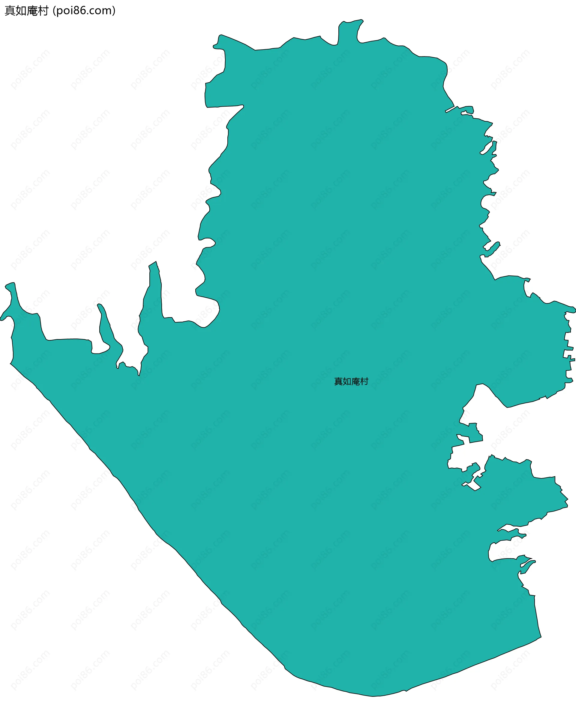 真如庵村边界地图