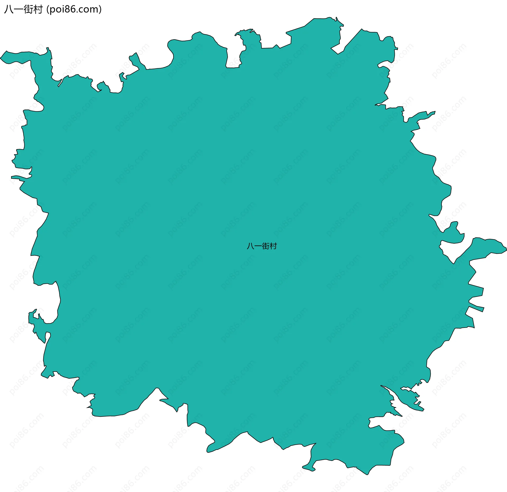 八一街村边界地图
