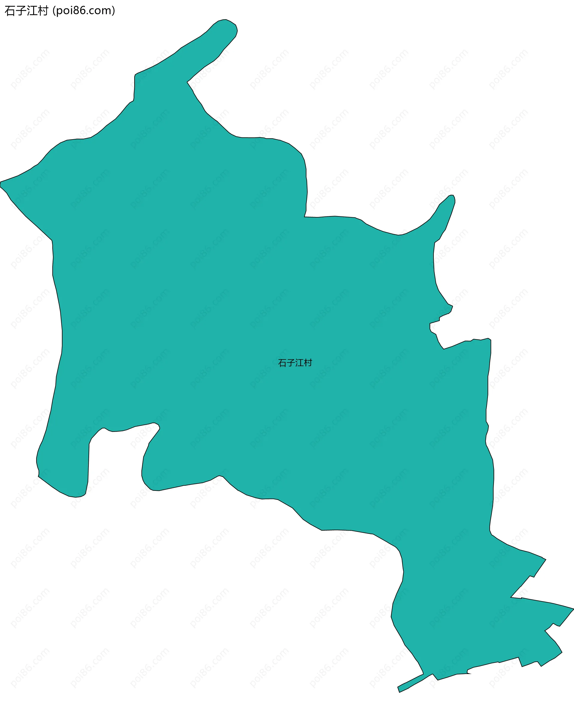 石子江村边界地图