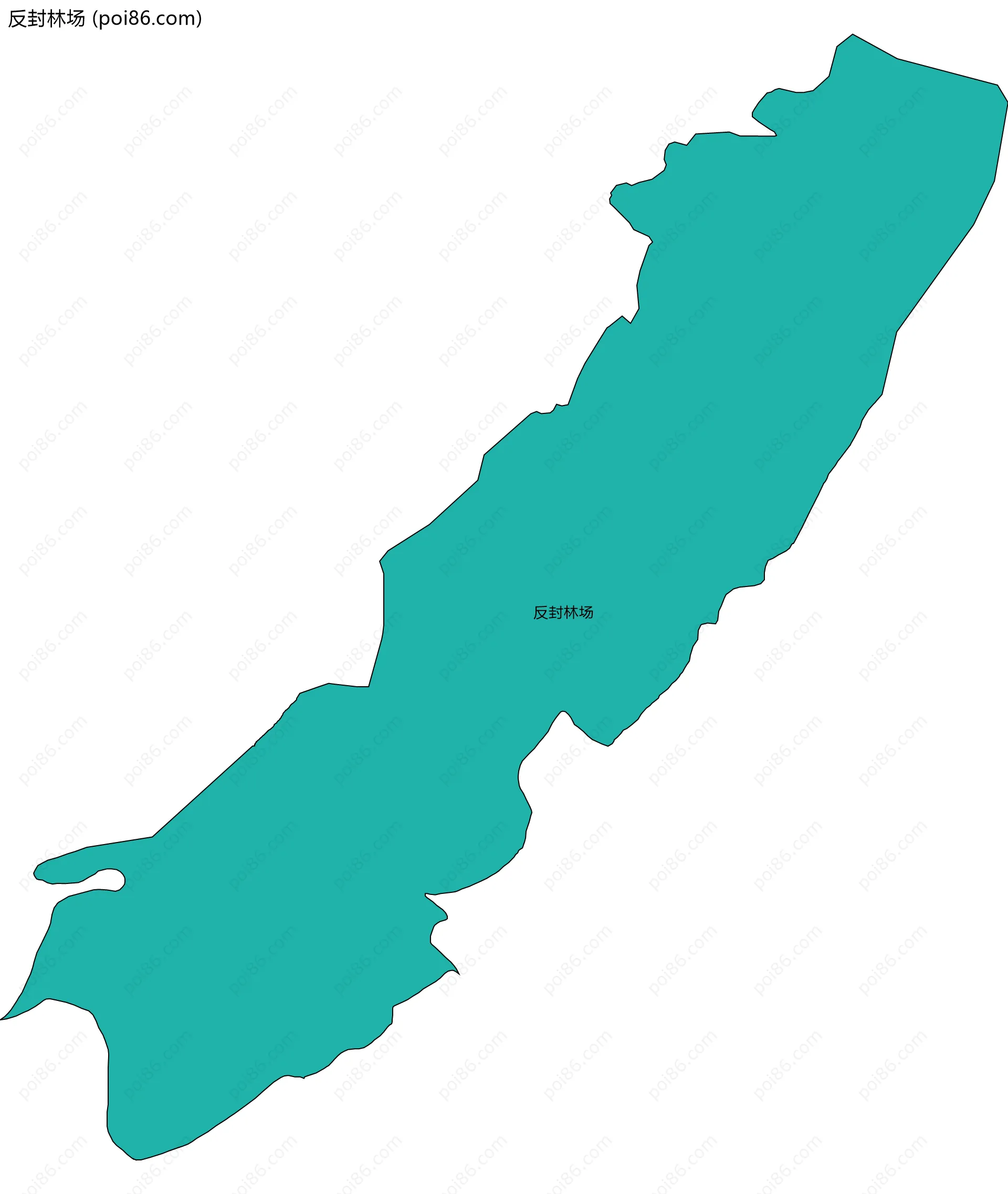 反封林场边界地图