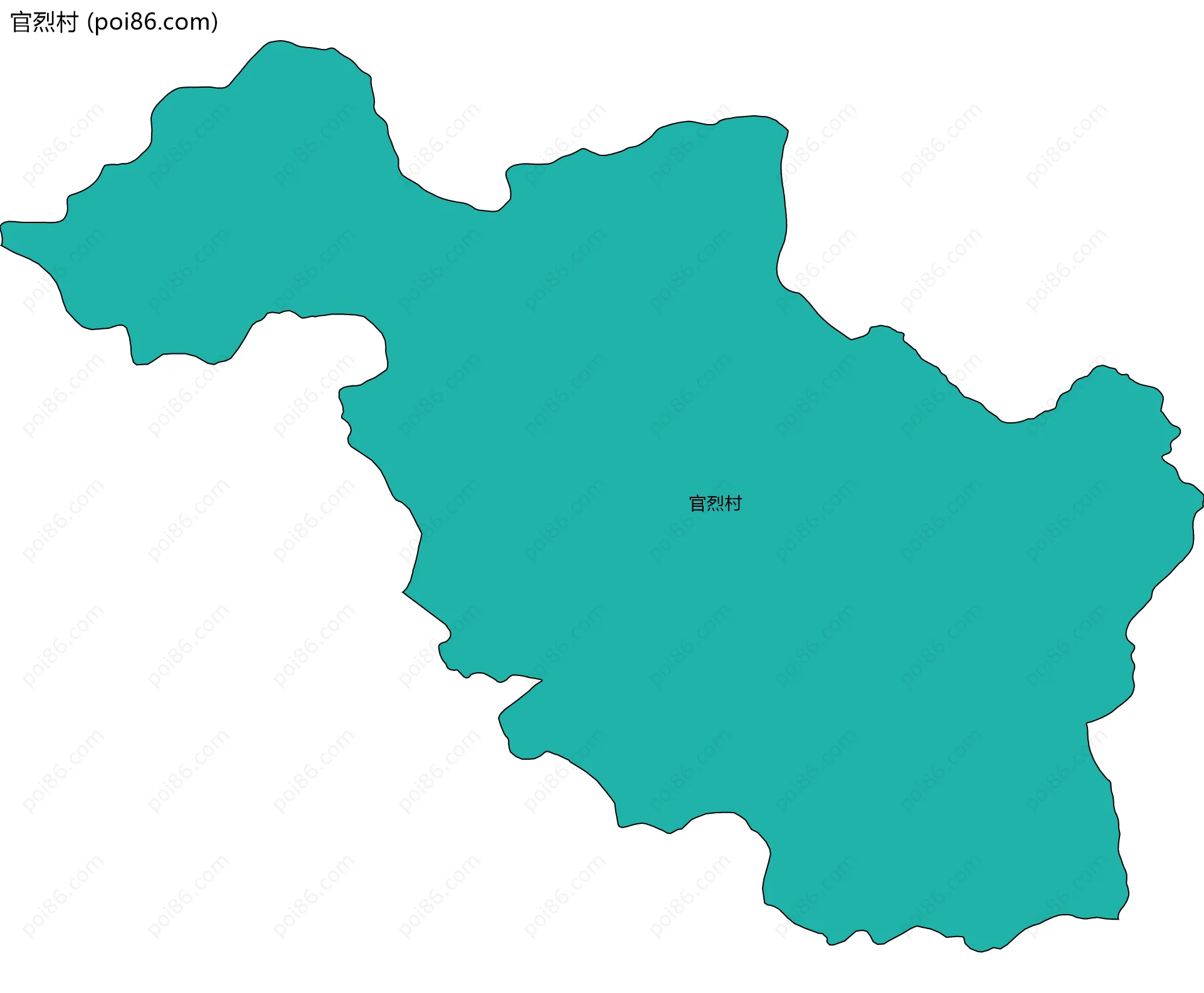 官烈村边界地图