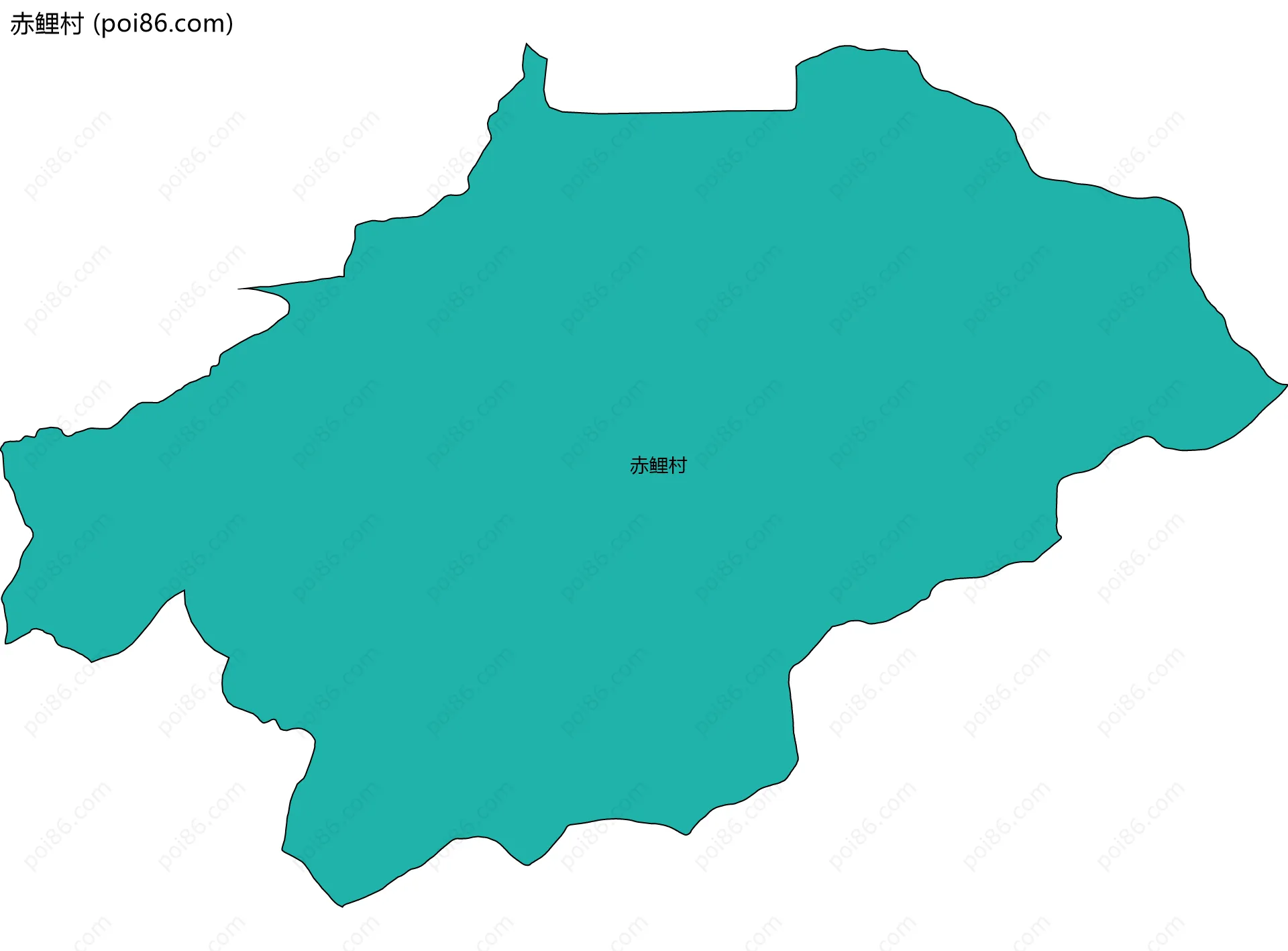 赤鲤村边界地图