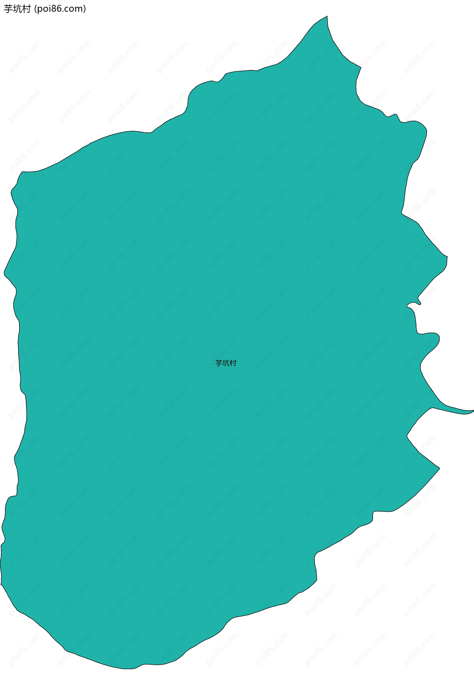 芋坑村边界地图