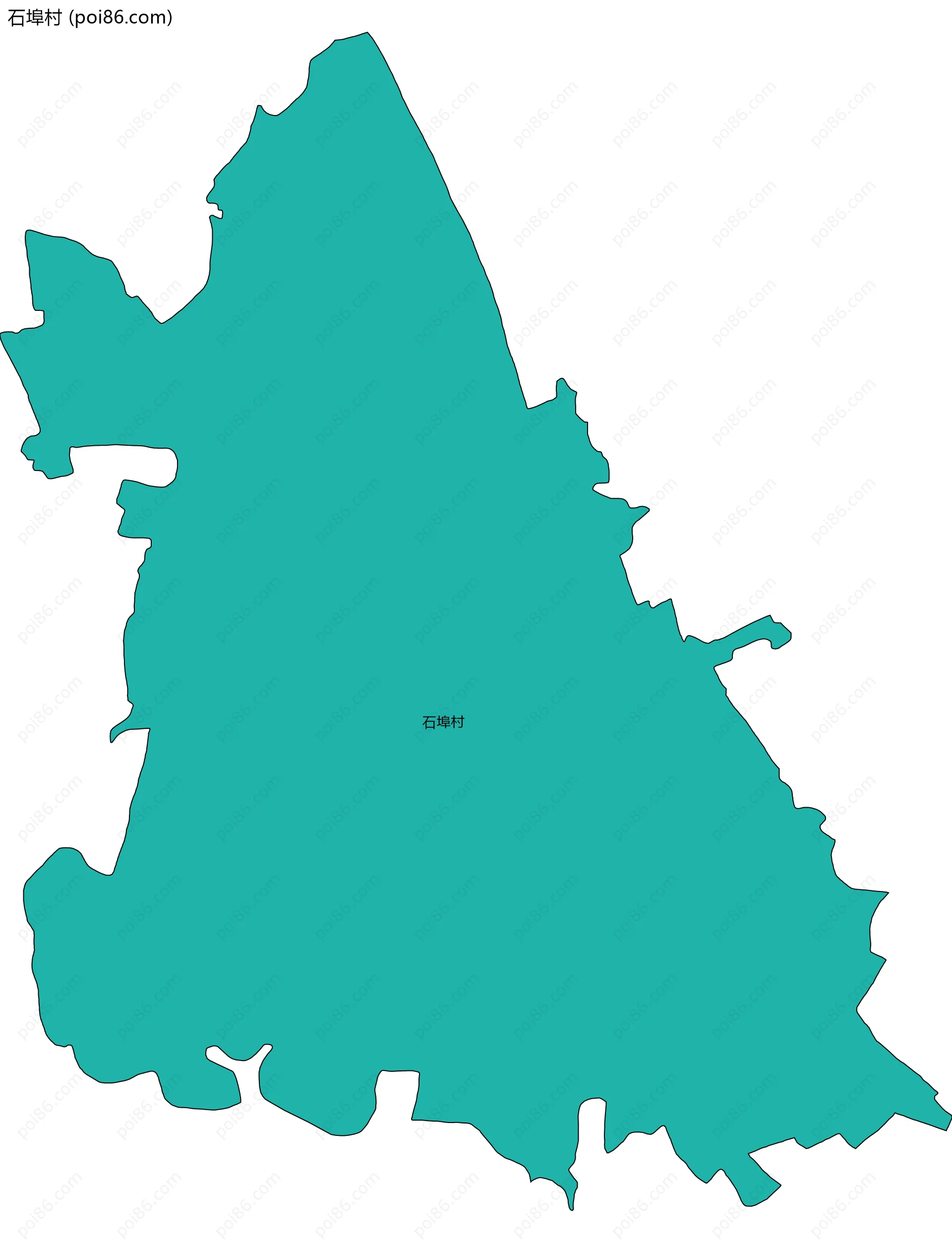 石埠村边界地图