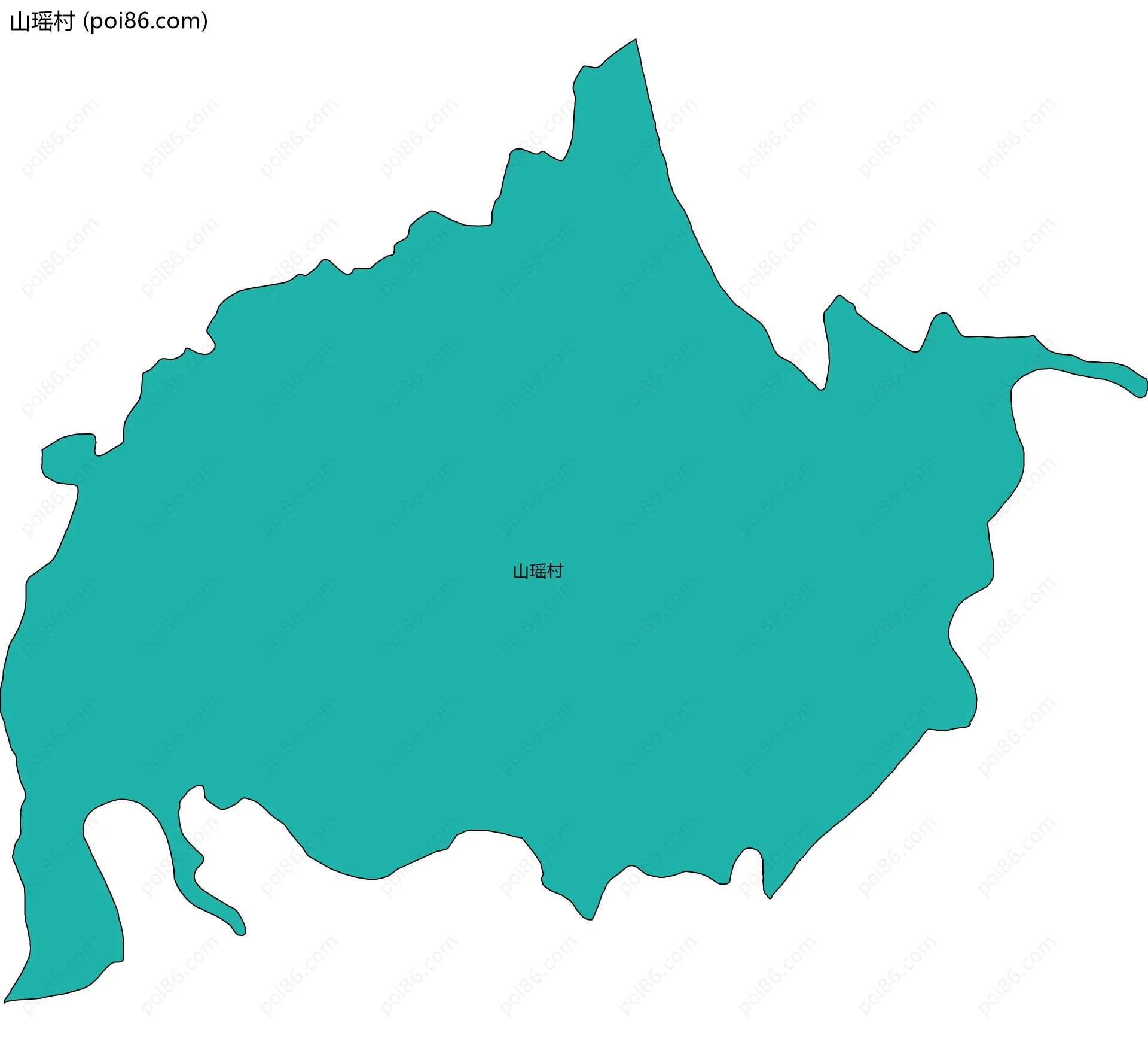 山瑶村边界地图
