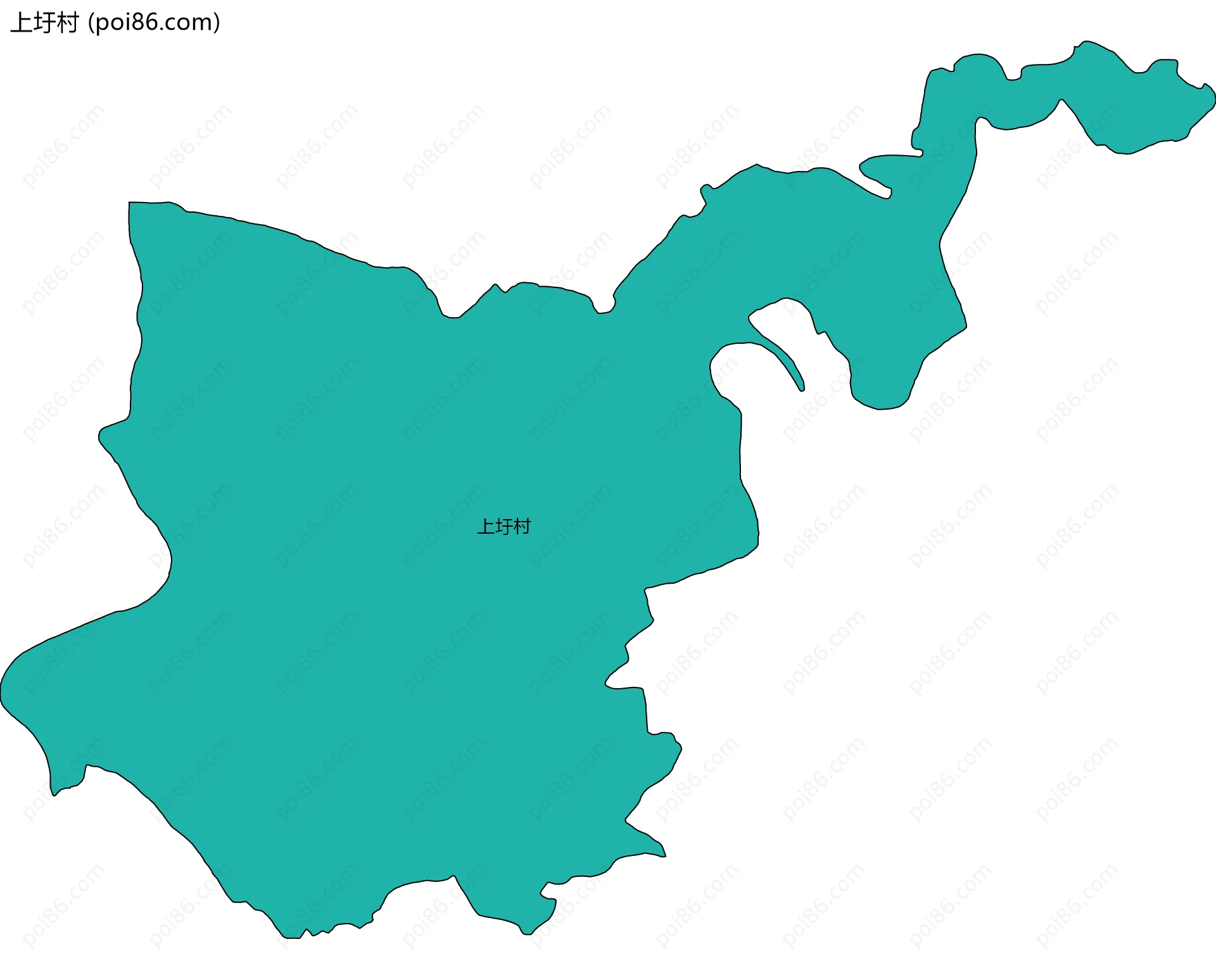 上圩村边界地图