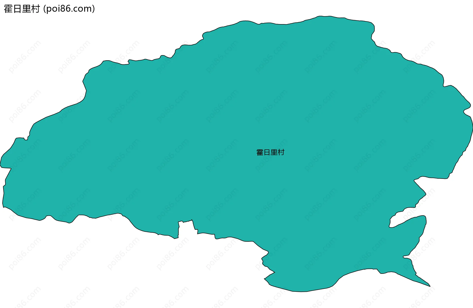 霍日里村边界地图