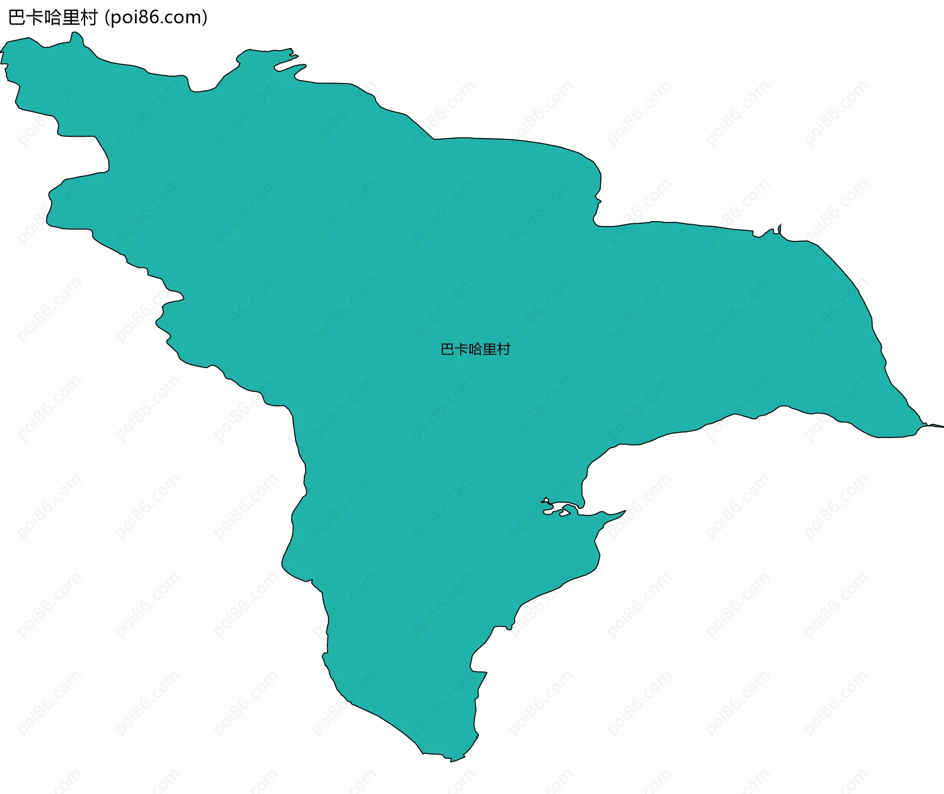 巴卡哈里村边界地图