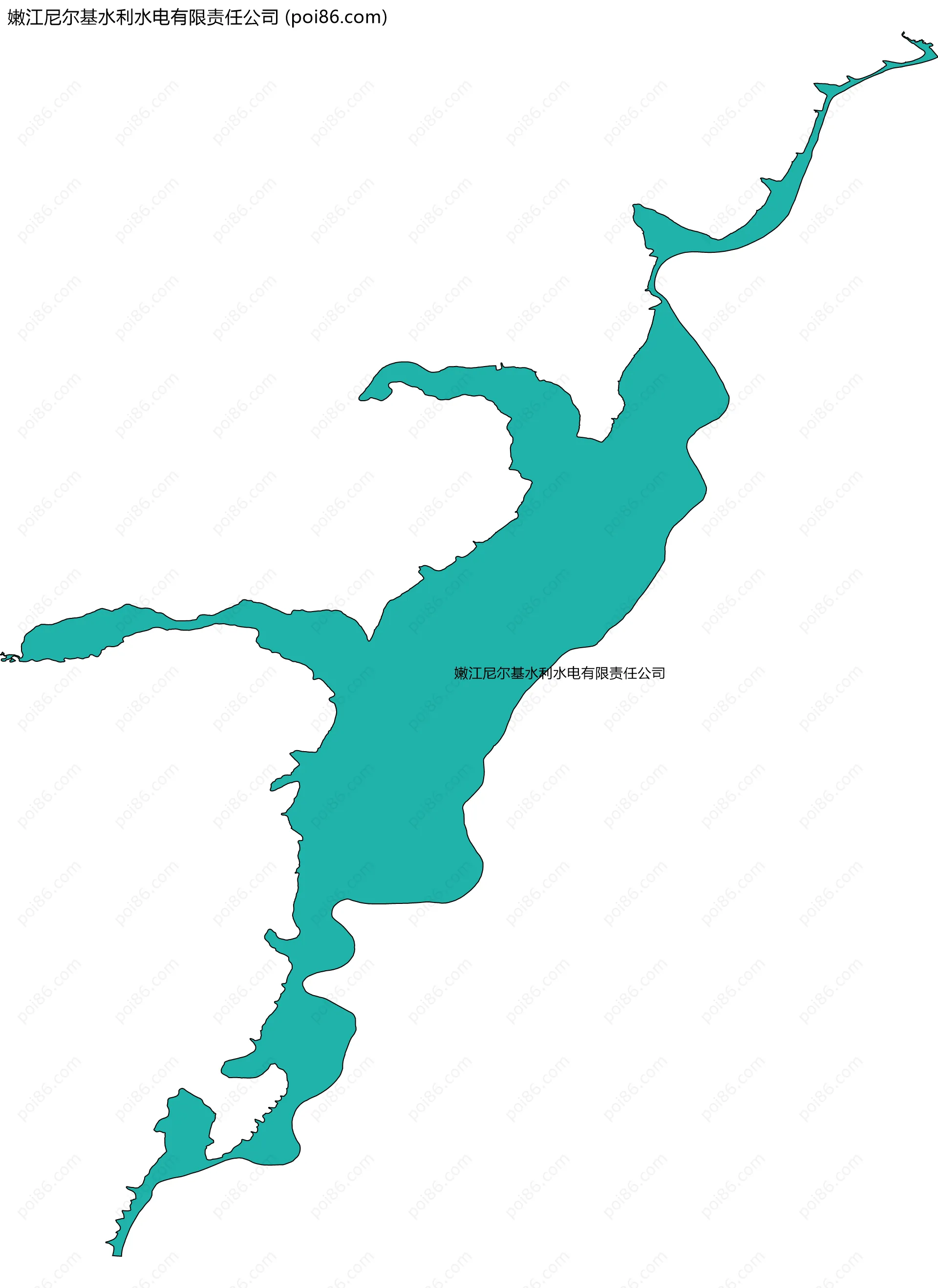 嫩江尼尔基水利水电有限责任公司边界地图