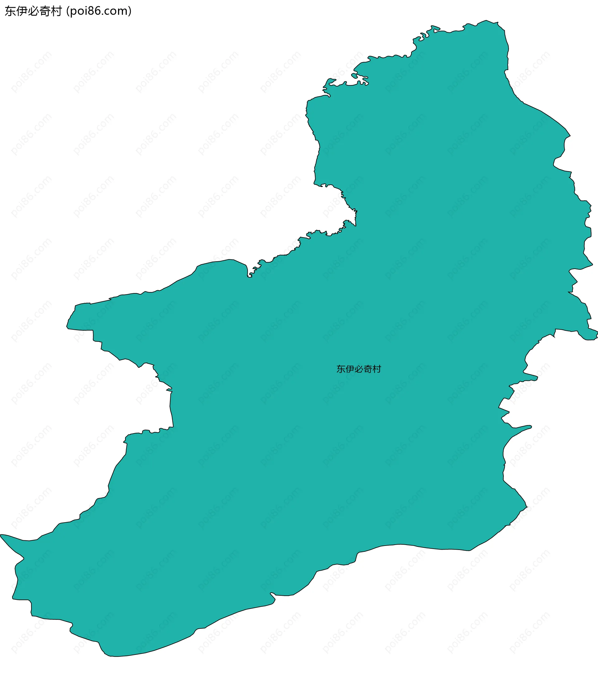 东伊必奇村边界地图