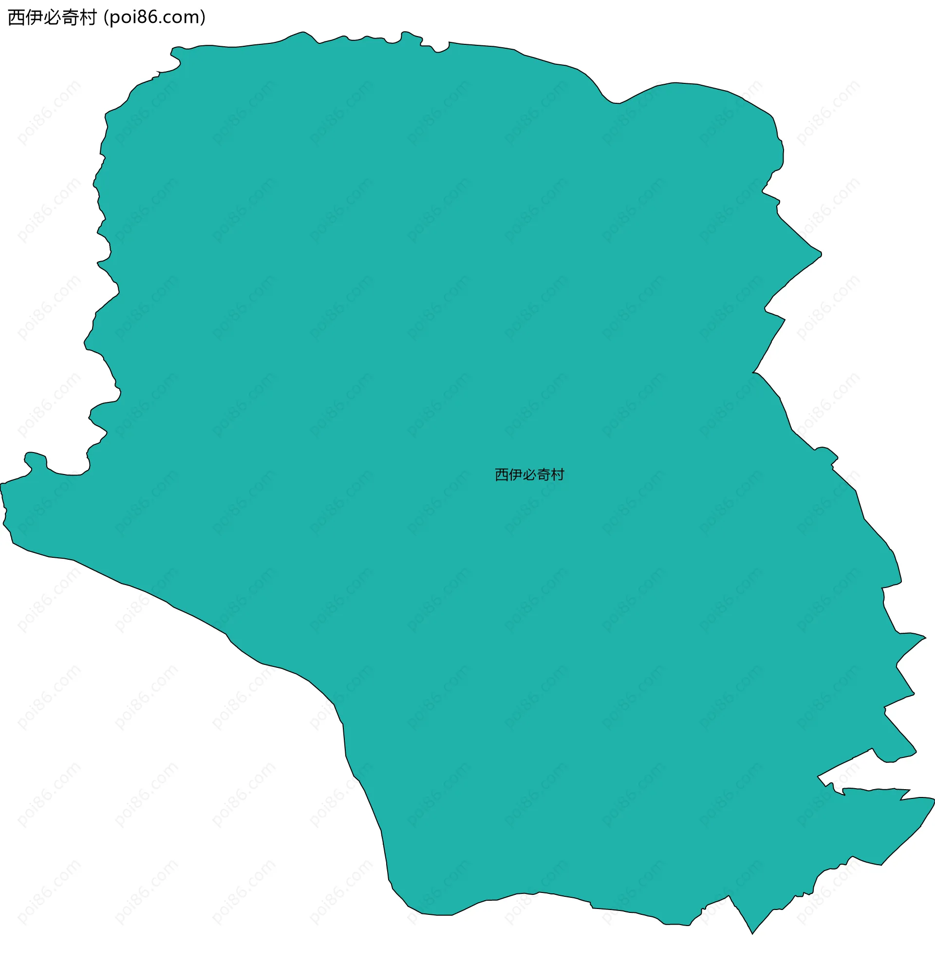 西伊必奇村边界地图