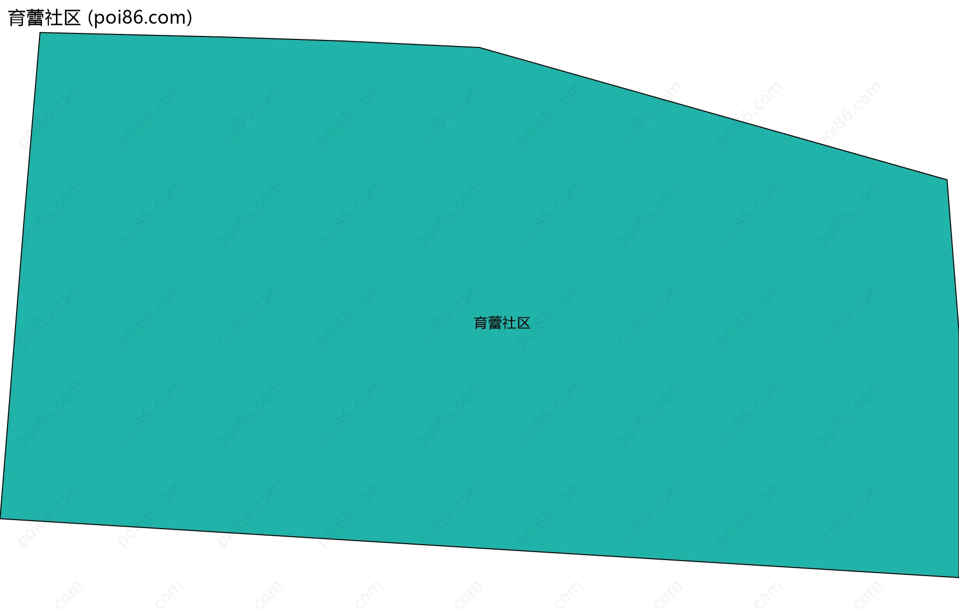 育蕾社区边界地图