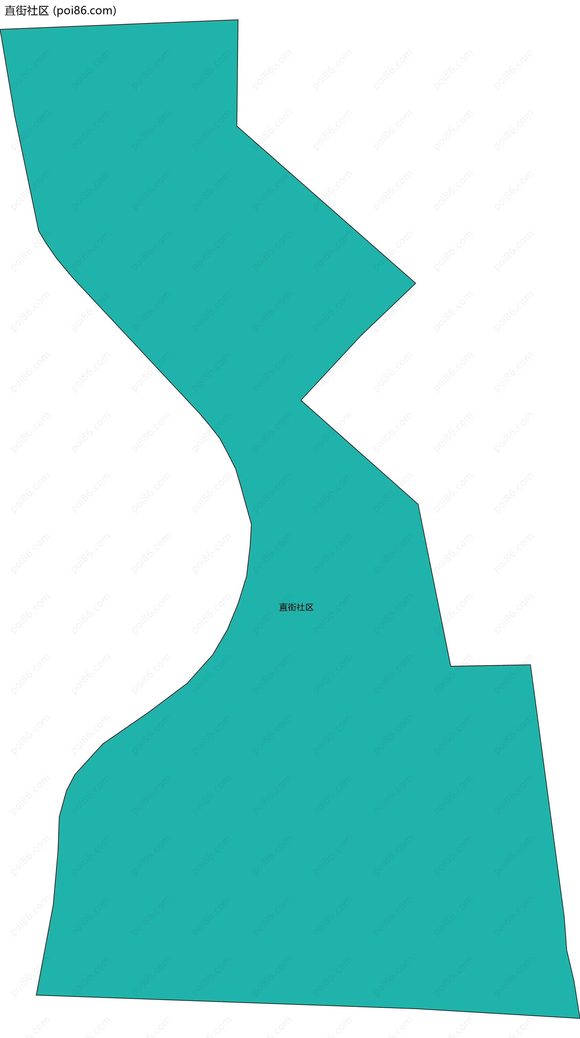 直街社区边界地图