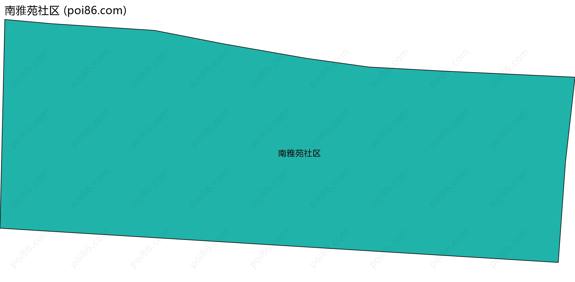 南雅苑社区边界地图