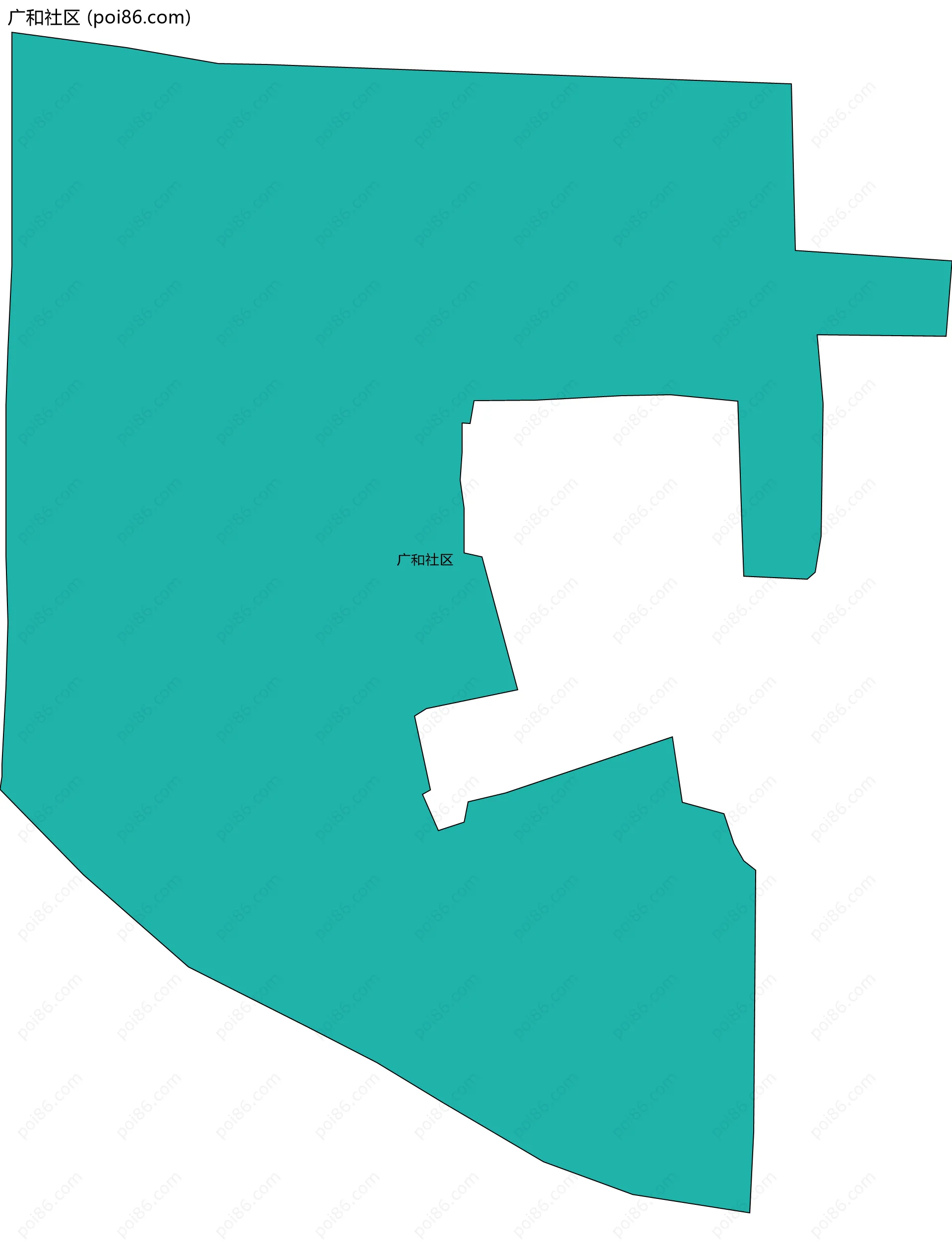 广和社区边界地图
