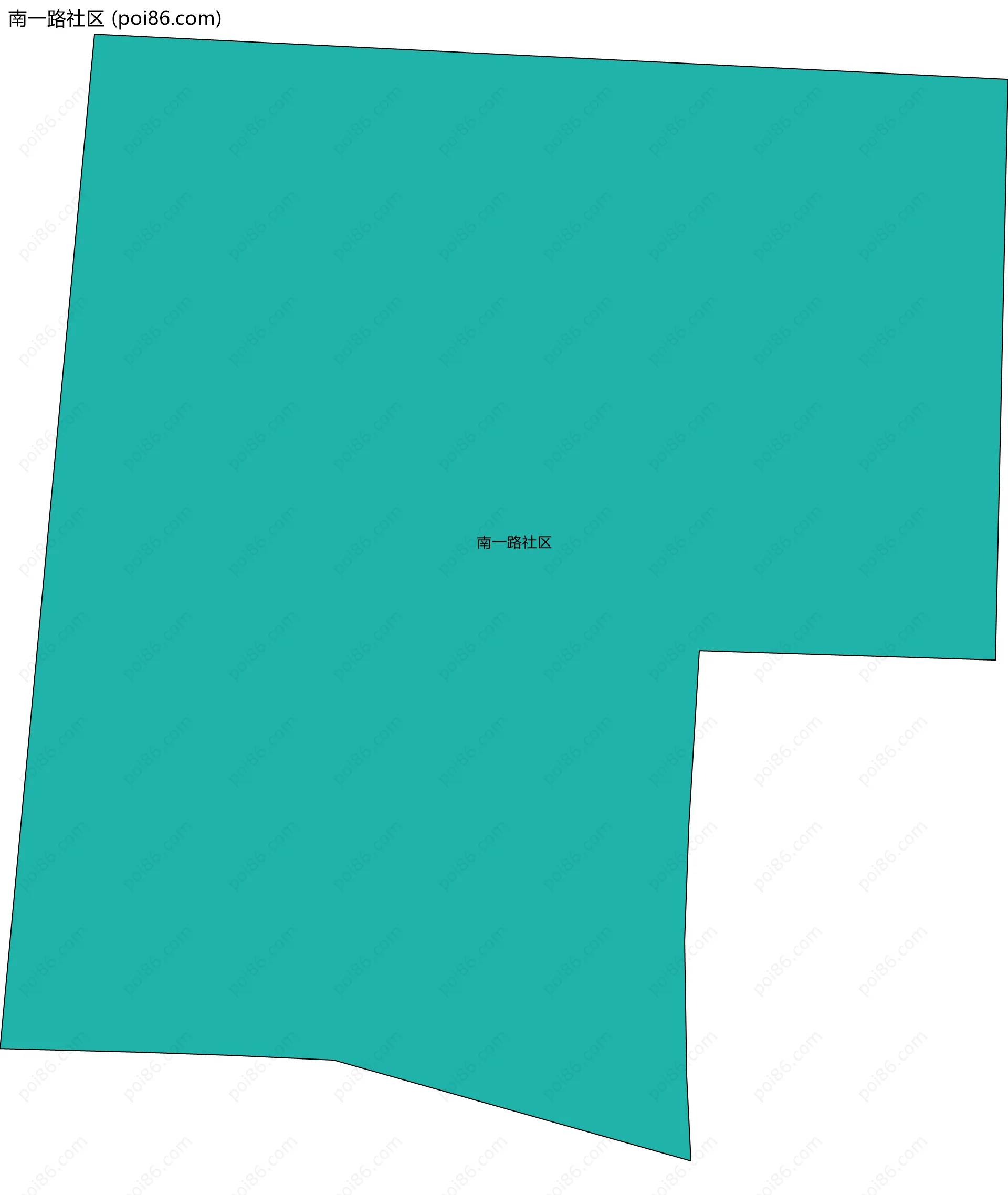 南一路社区边界地图