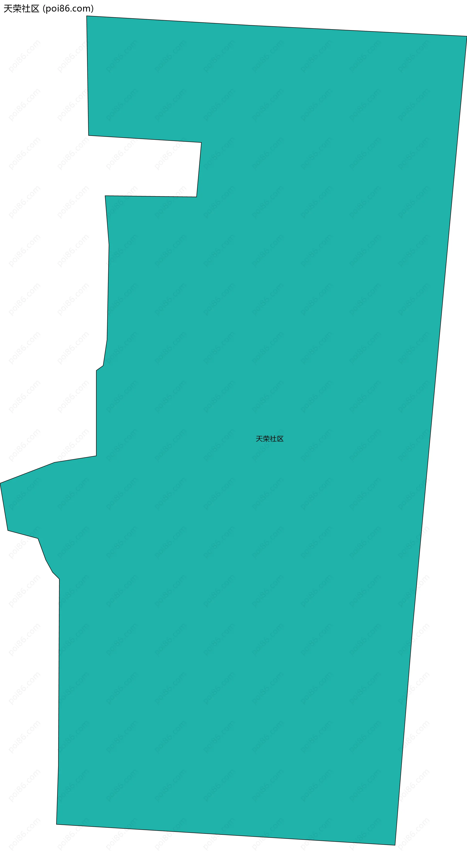 天荣社区边界地图