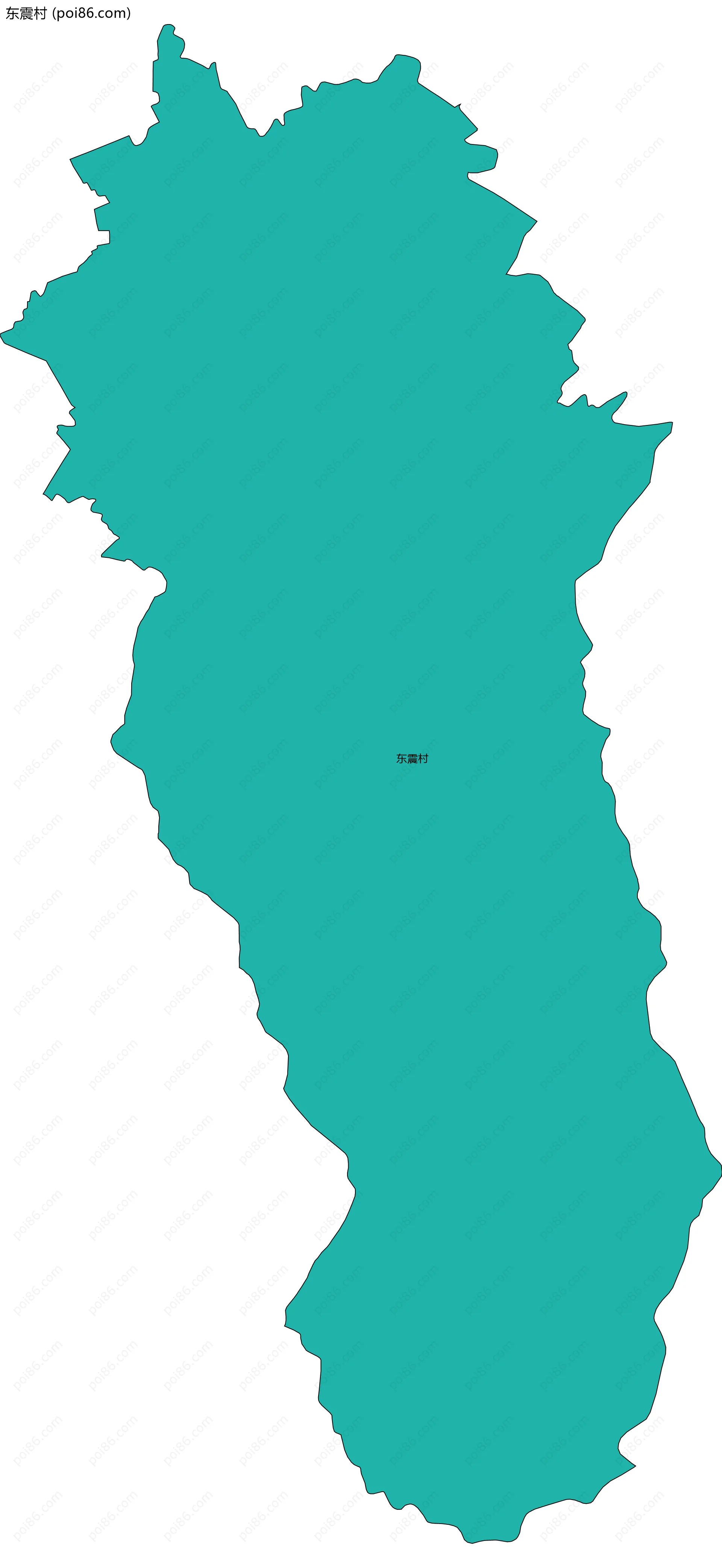 东震村边界地图