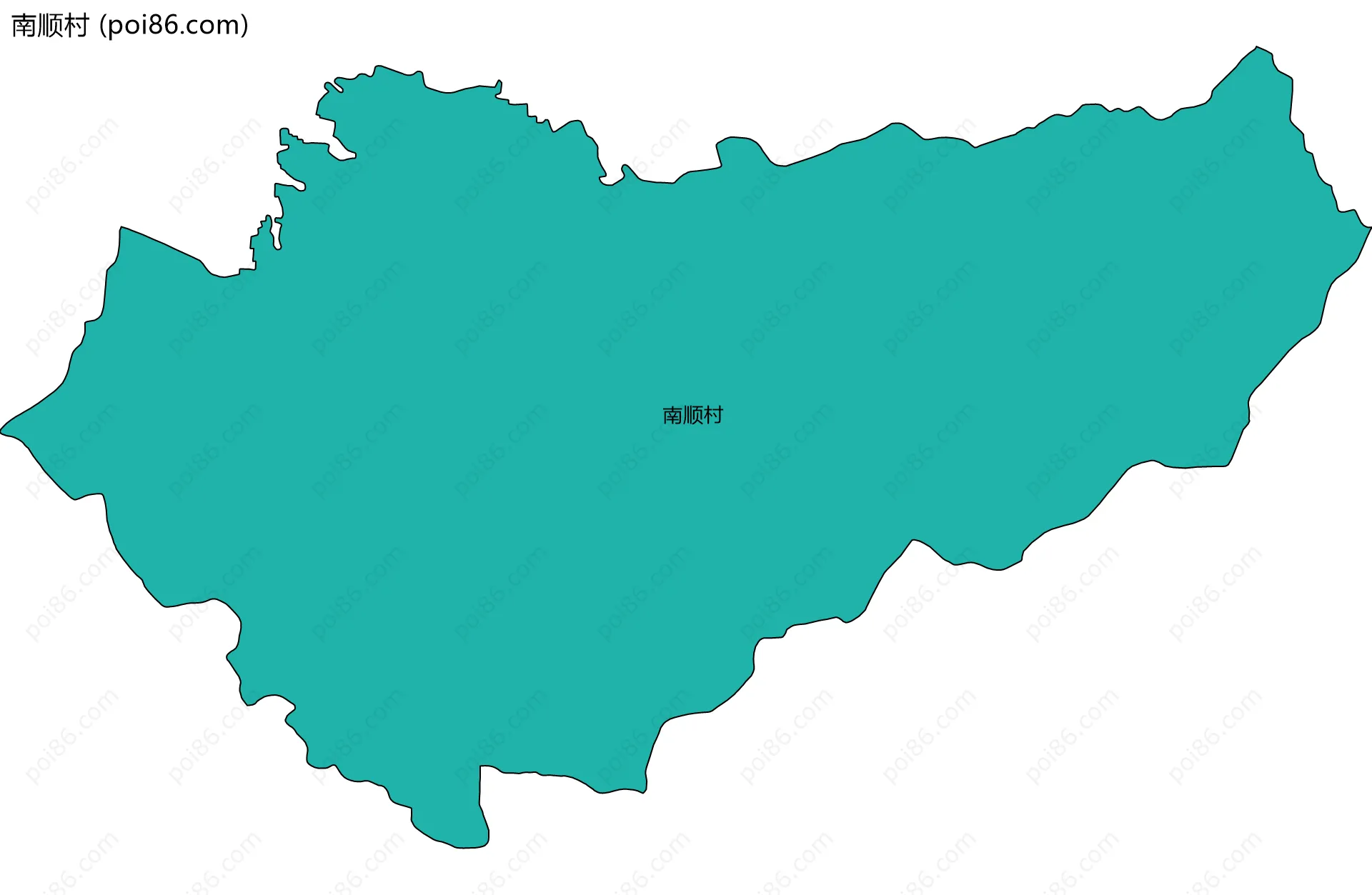 南顺村边界地图