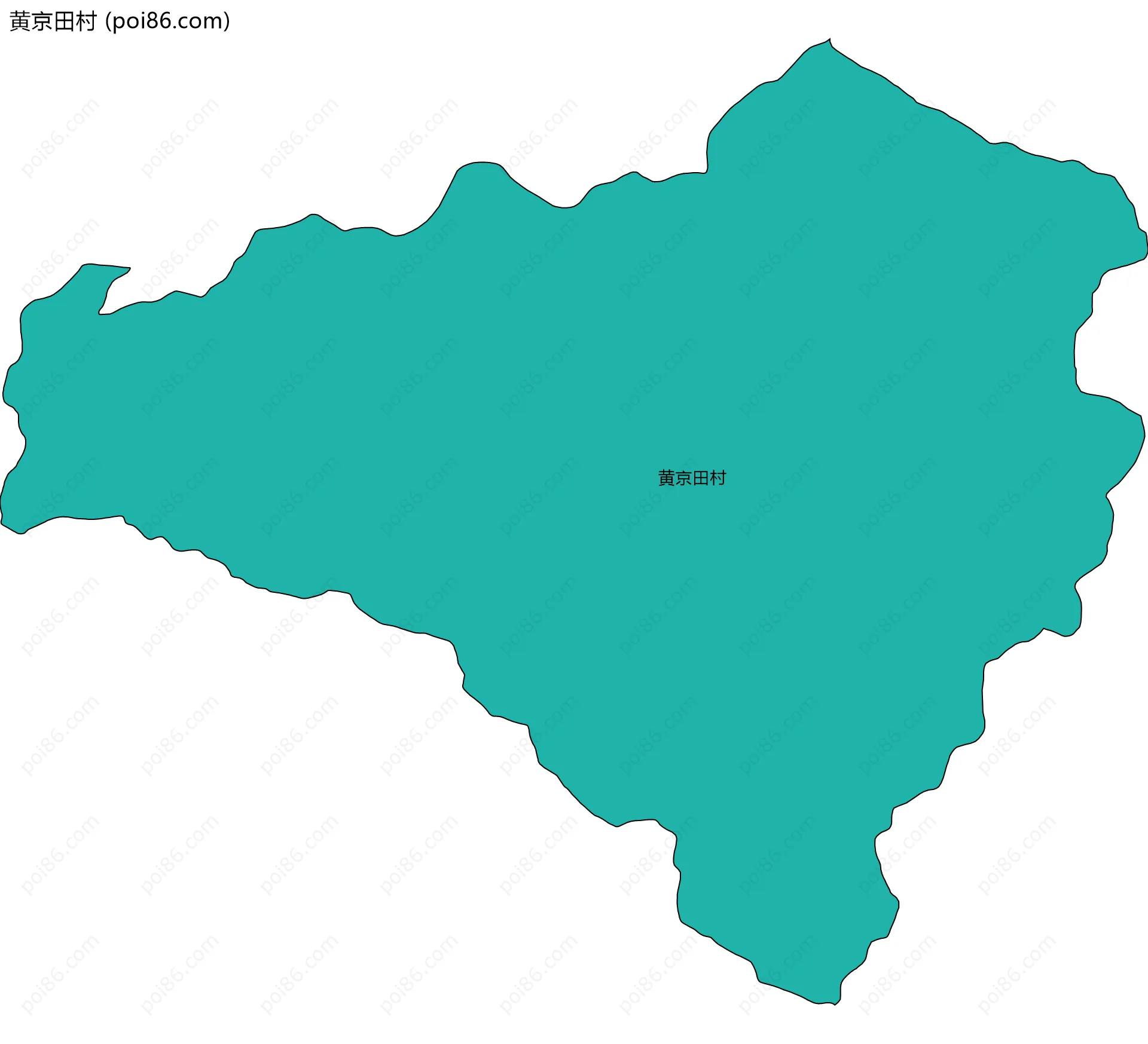 黄京田村边界地图