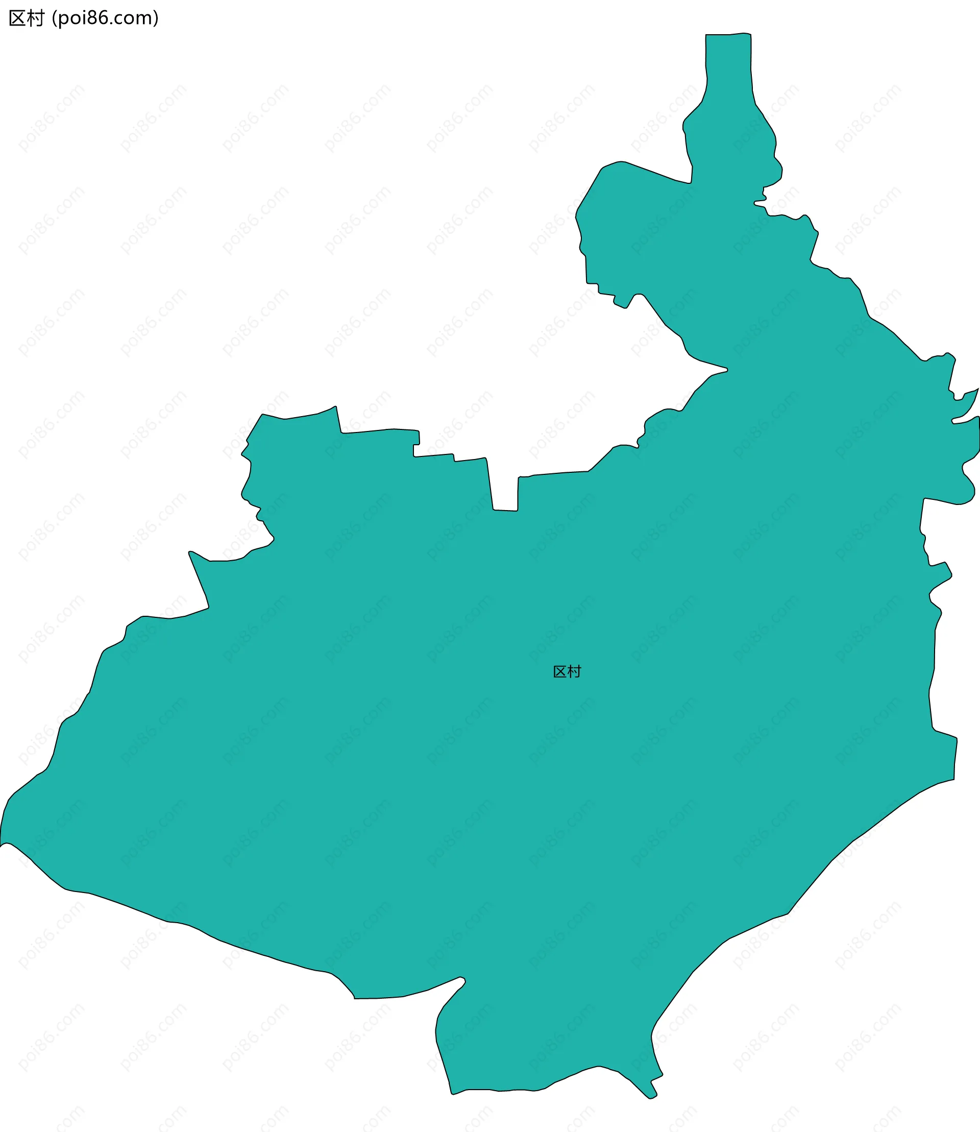 区村边界地图