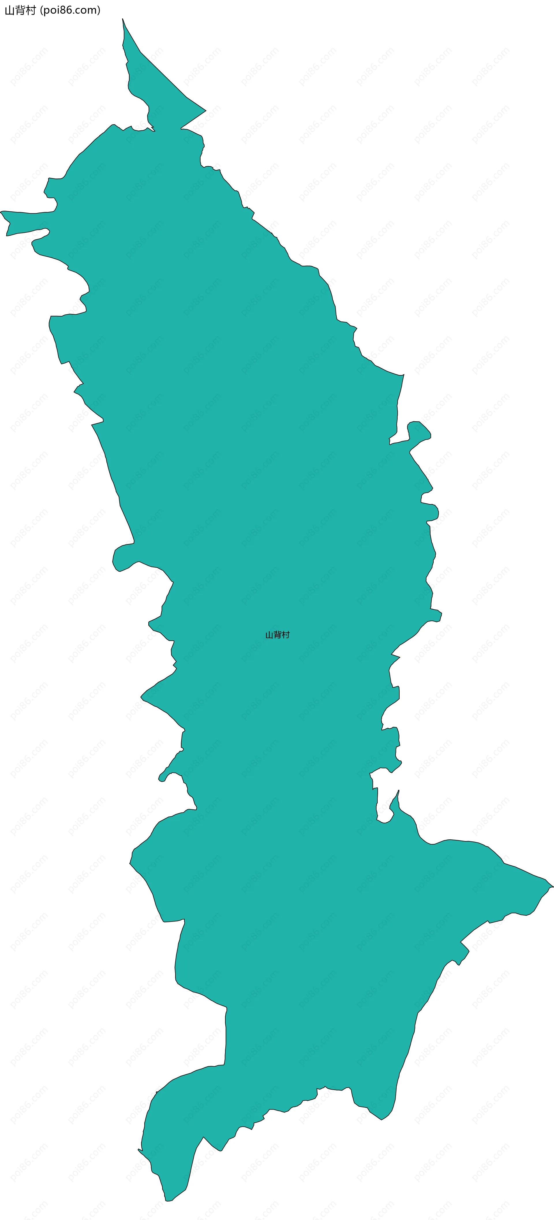 山背村边界地图