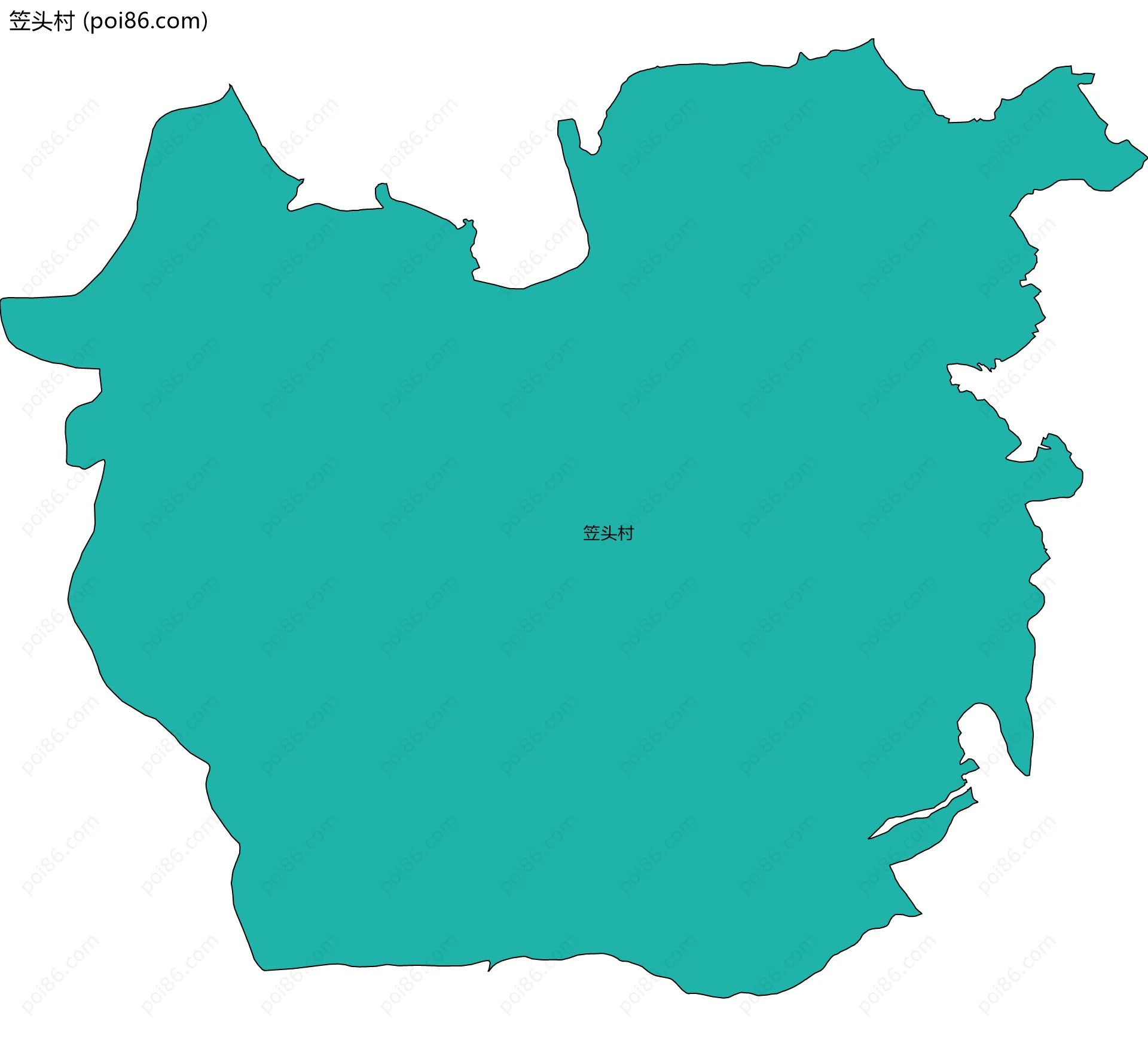 笠头村边界地图