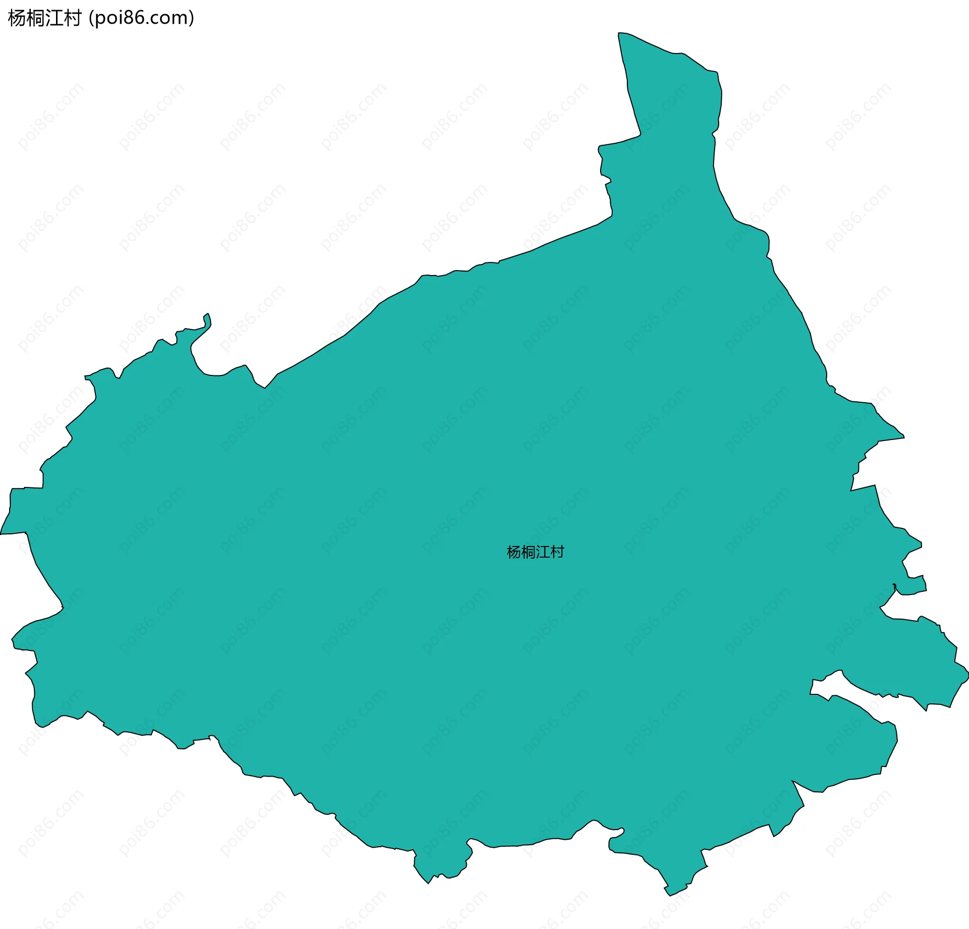 杨桐江村边界地图