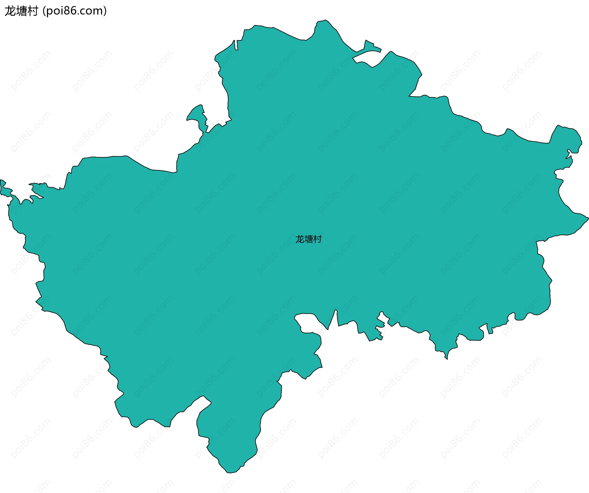 龙塘村边界地图