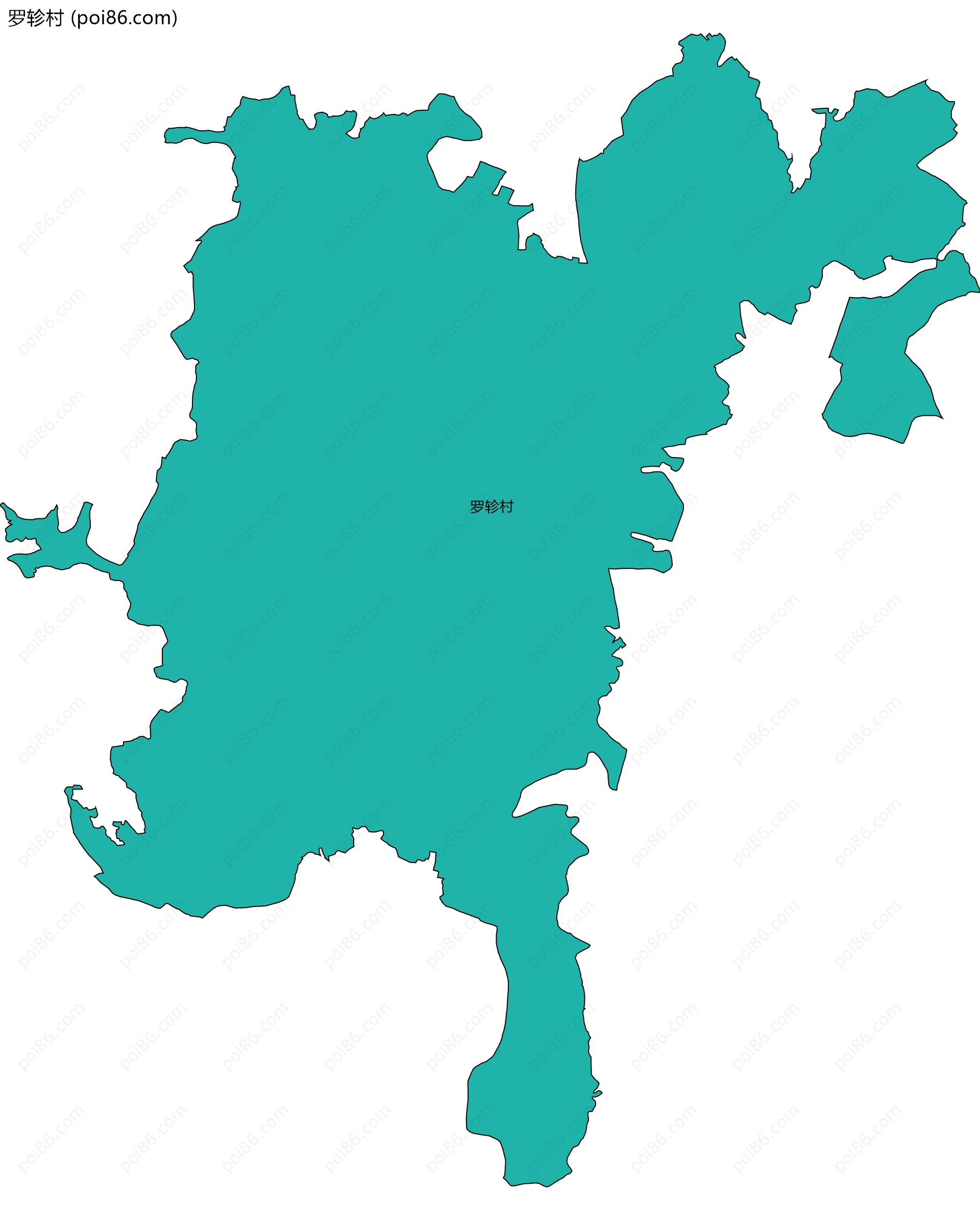 罗轸村边界地图