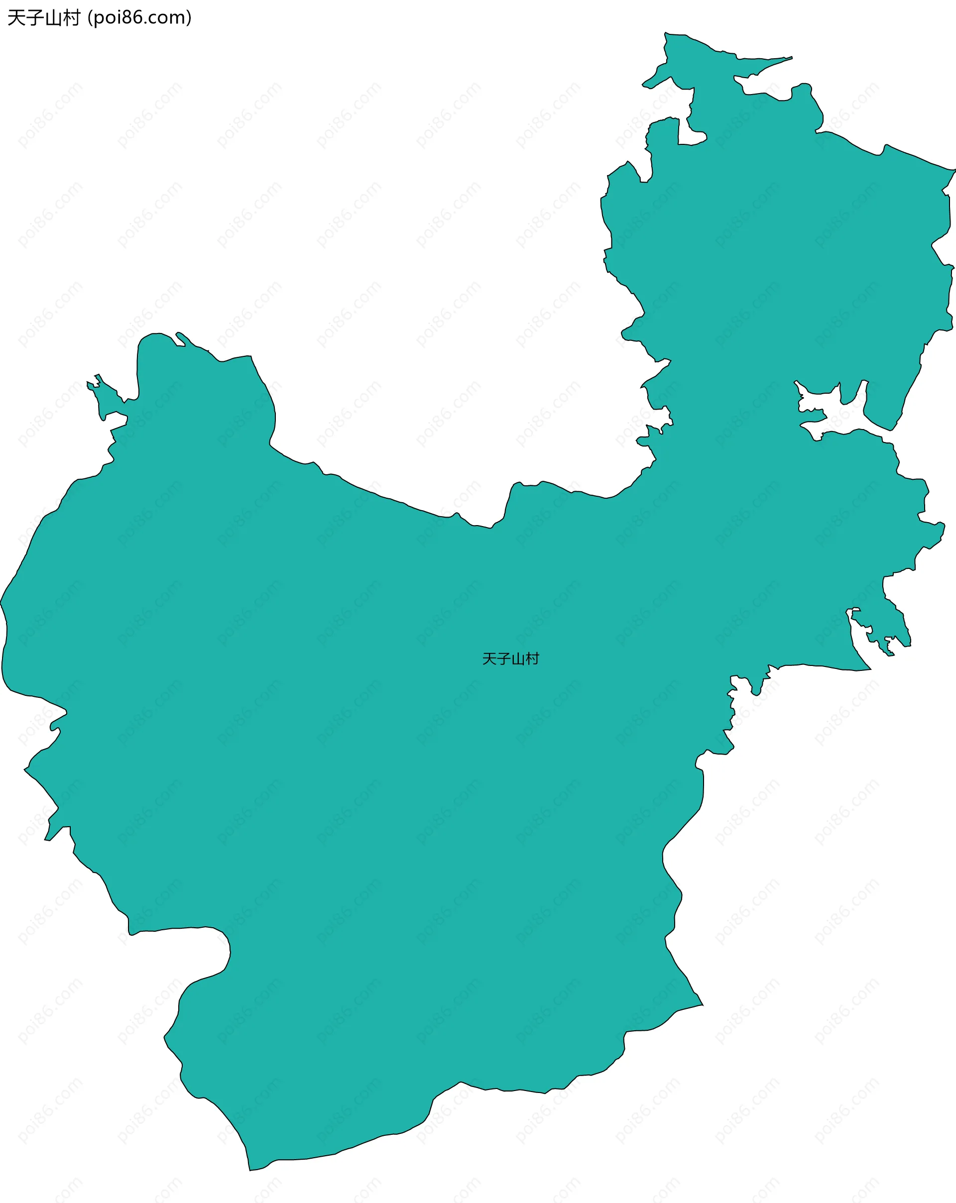 天子山村边界地图