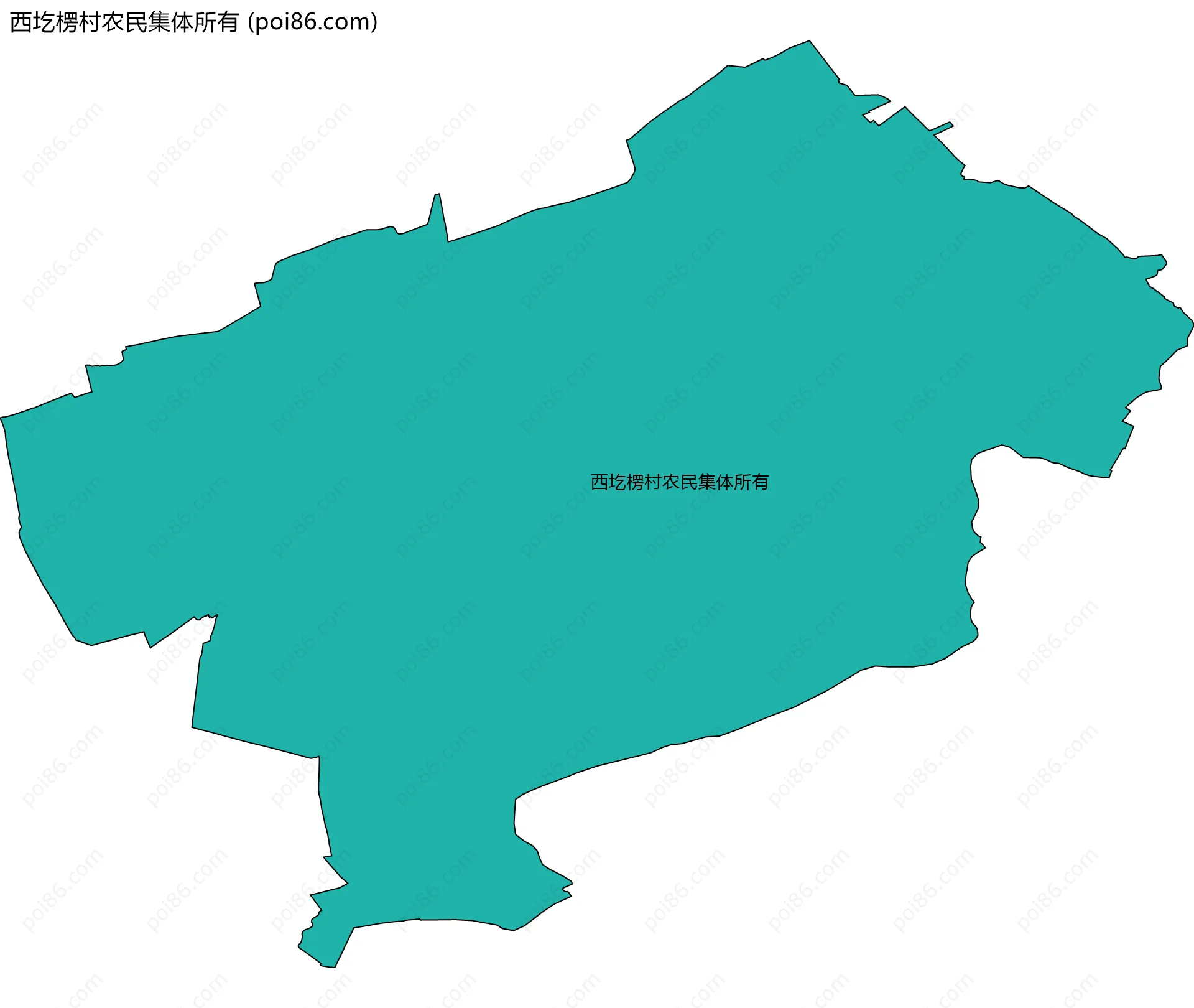 西圪楞村农民集体所有边界地图