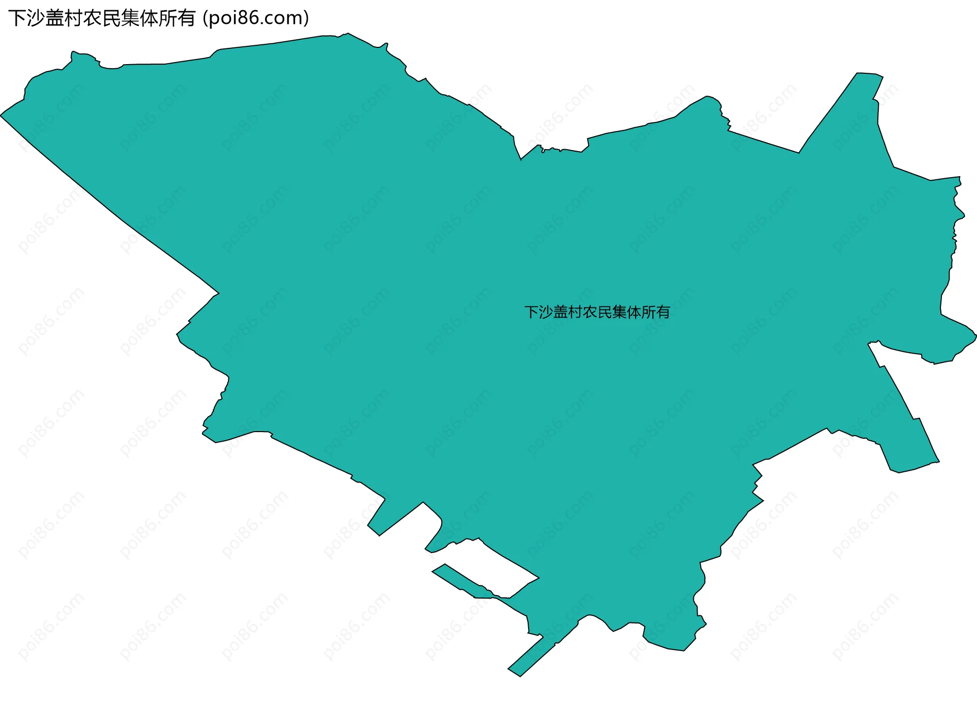 下沙盖村农民集体所有边界地图